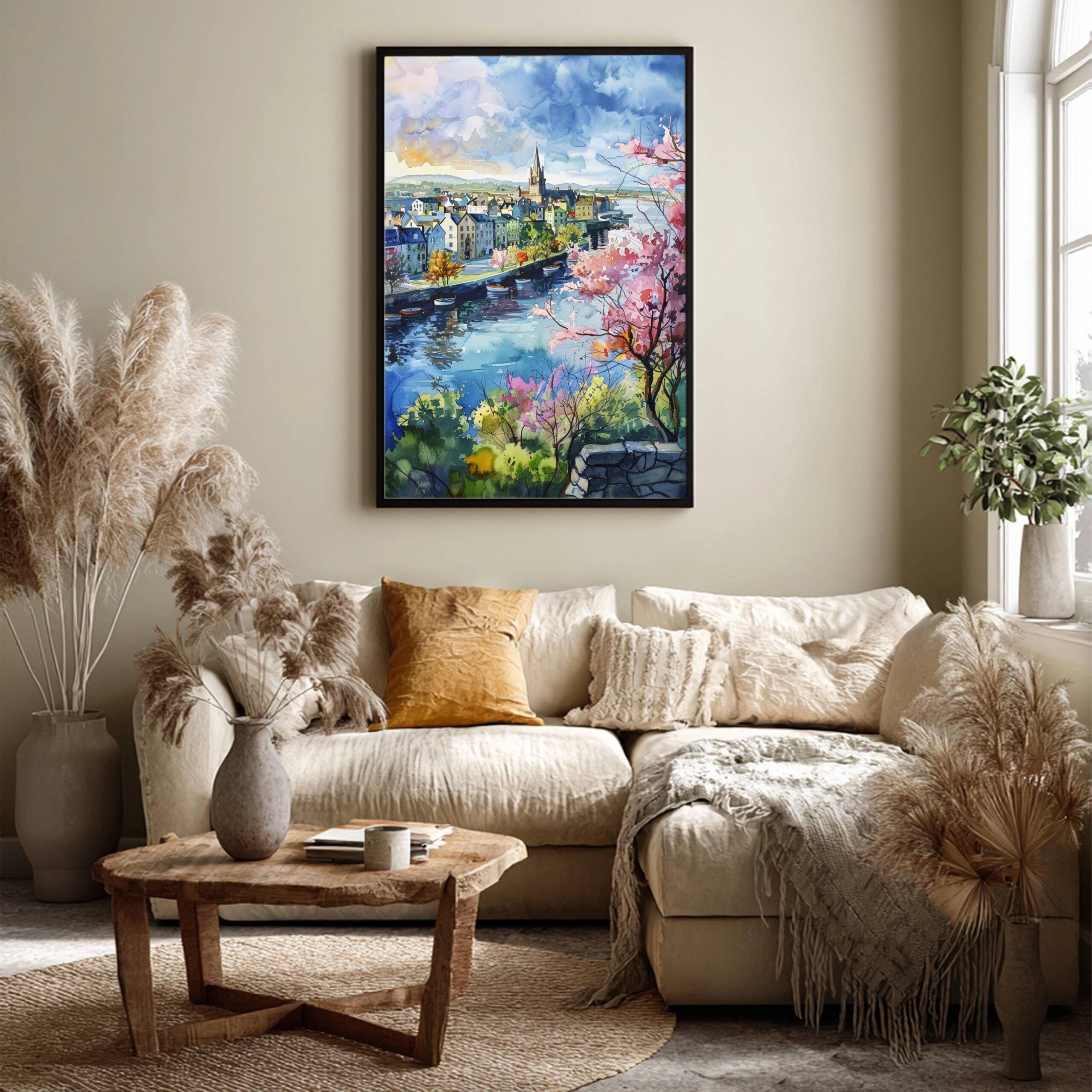 Galway Republic of Ireland Watercolor Print: Europe Travel Art Poster - Image 4