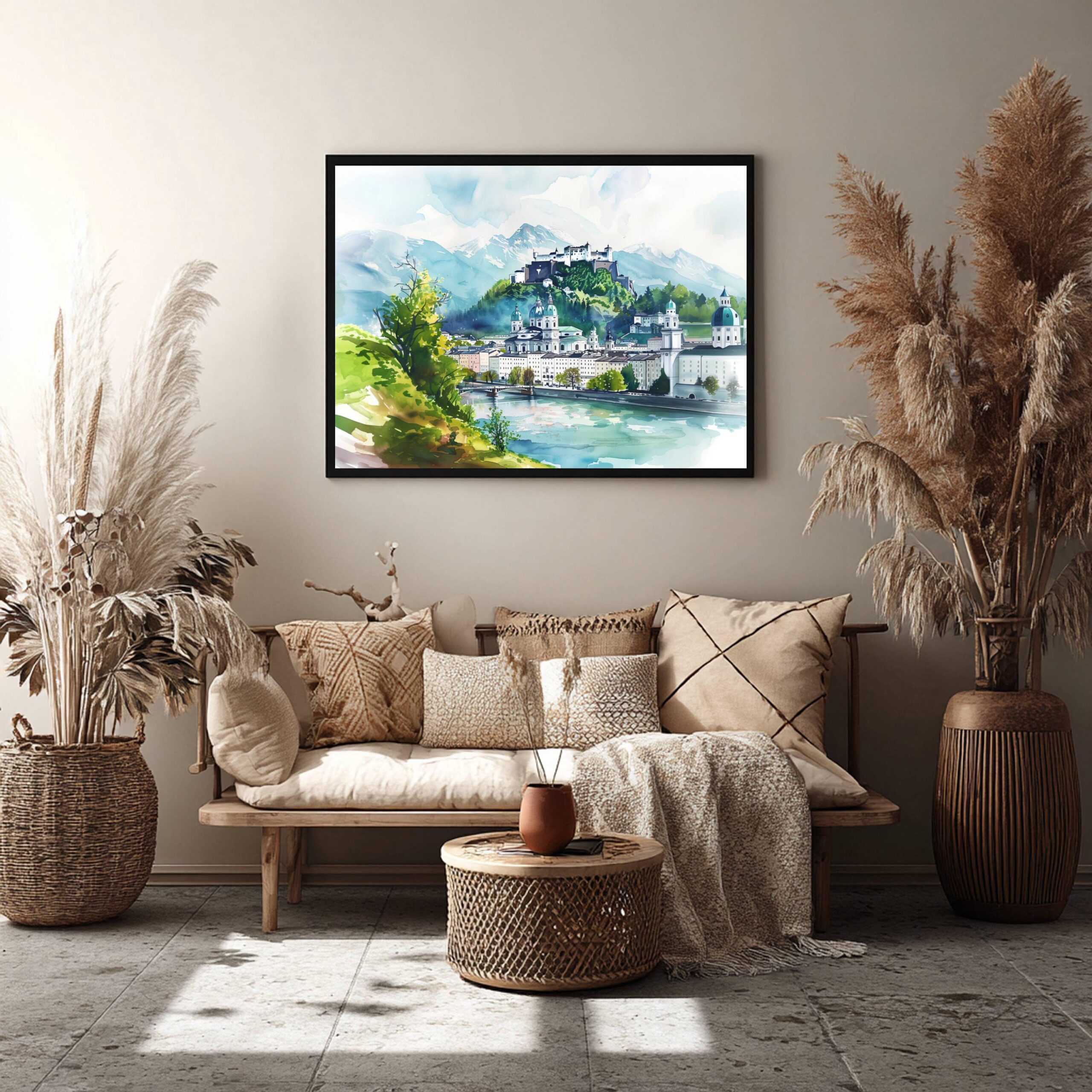 Salzburg Austria Watercolor Print: Europe Travel Art Poster - Image 5