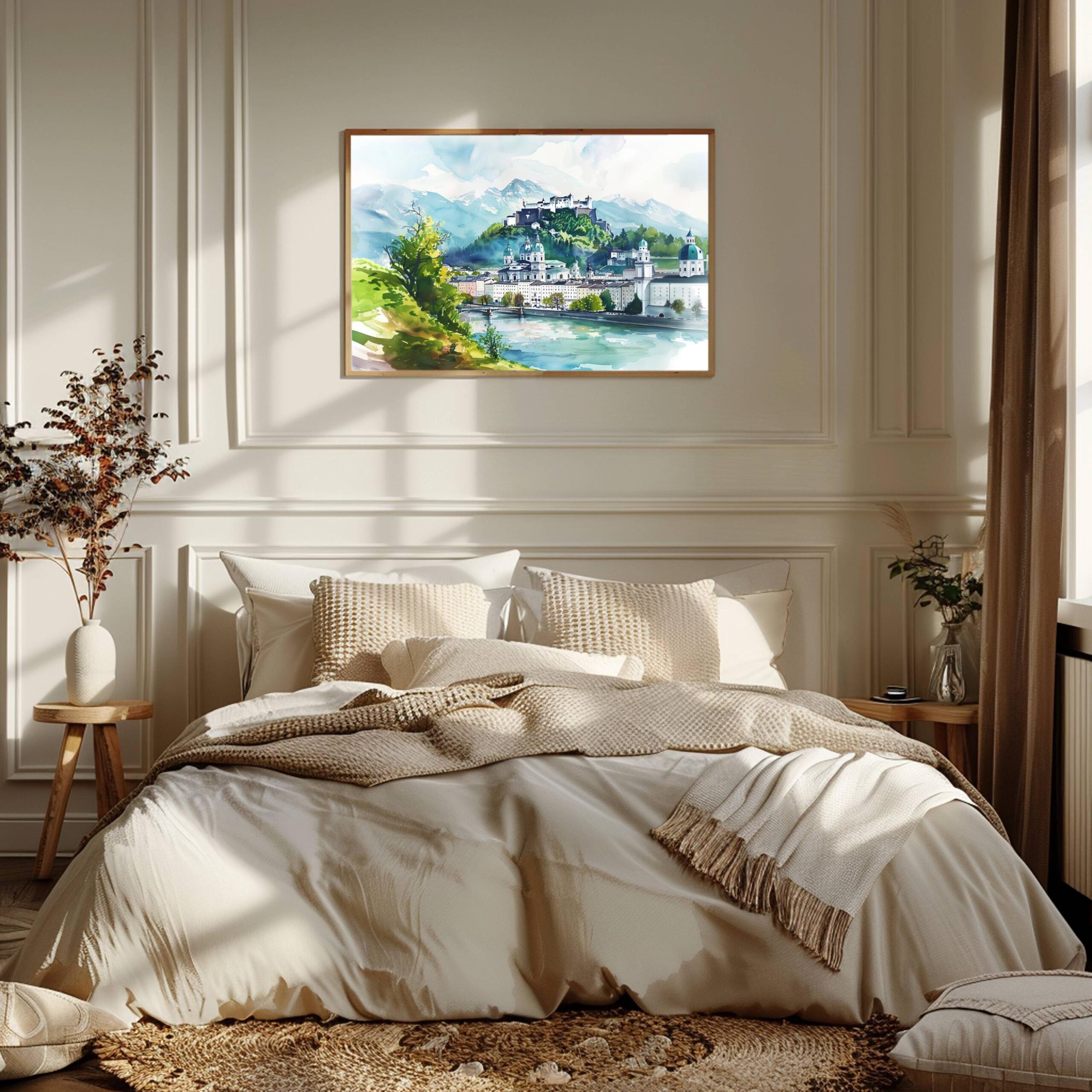 Salzburg Austria Watercolor Print: Europe Travel Art Poster - Image 8