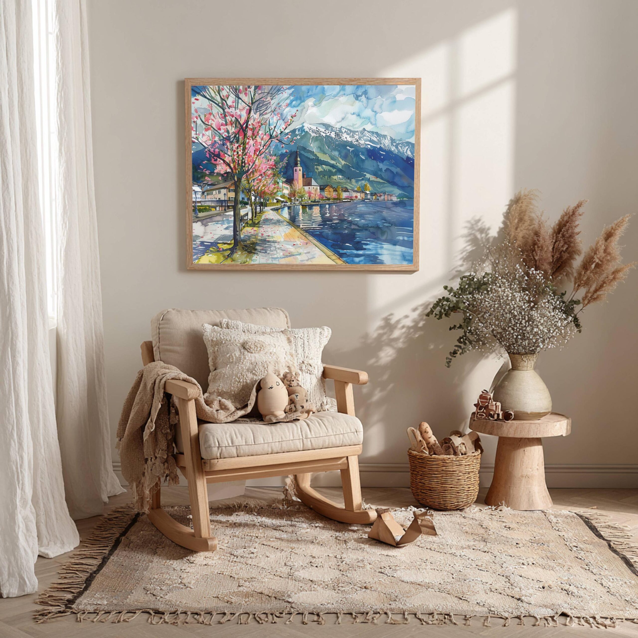 Zell am See Austria Watercolor Print: Europe Travel Art Poster - Image 10
