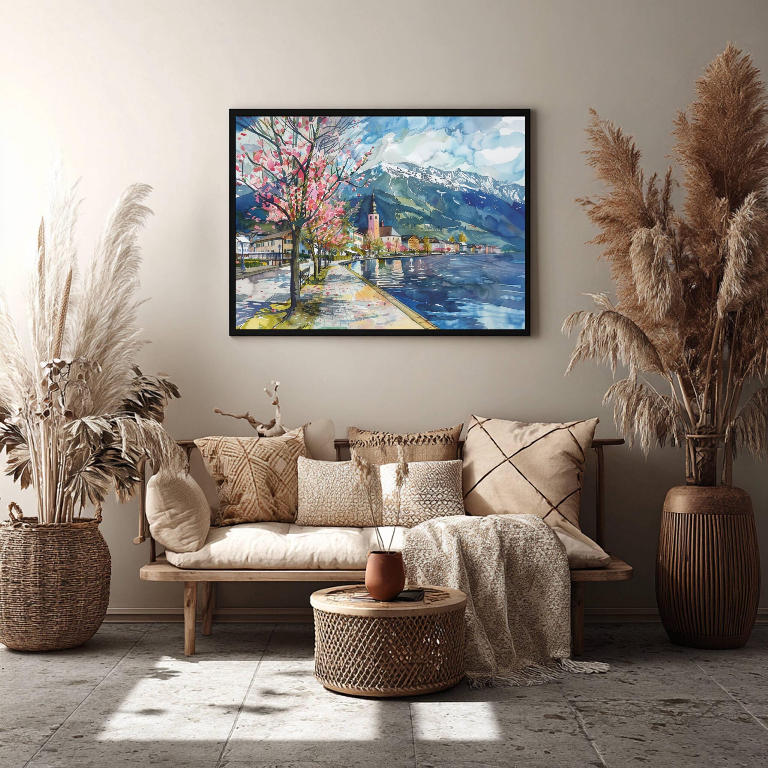 Zell am See Austria Watercolor Print: Europe Travel Art Poster - Image 7