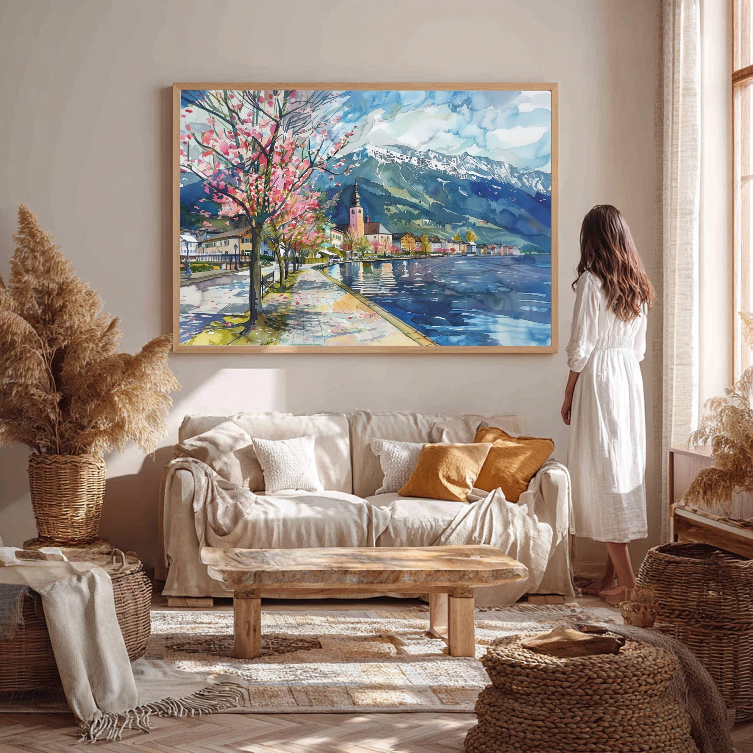Zell am See Austria Watercolor Print: Europe Travel Art Poster - Image 5