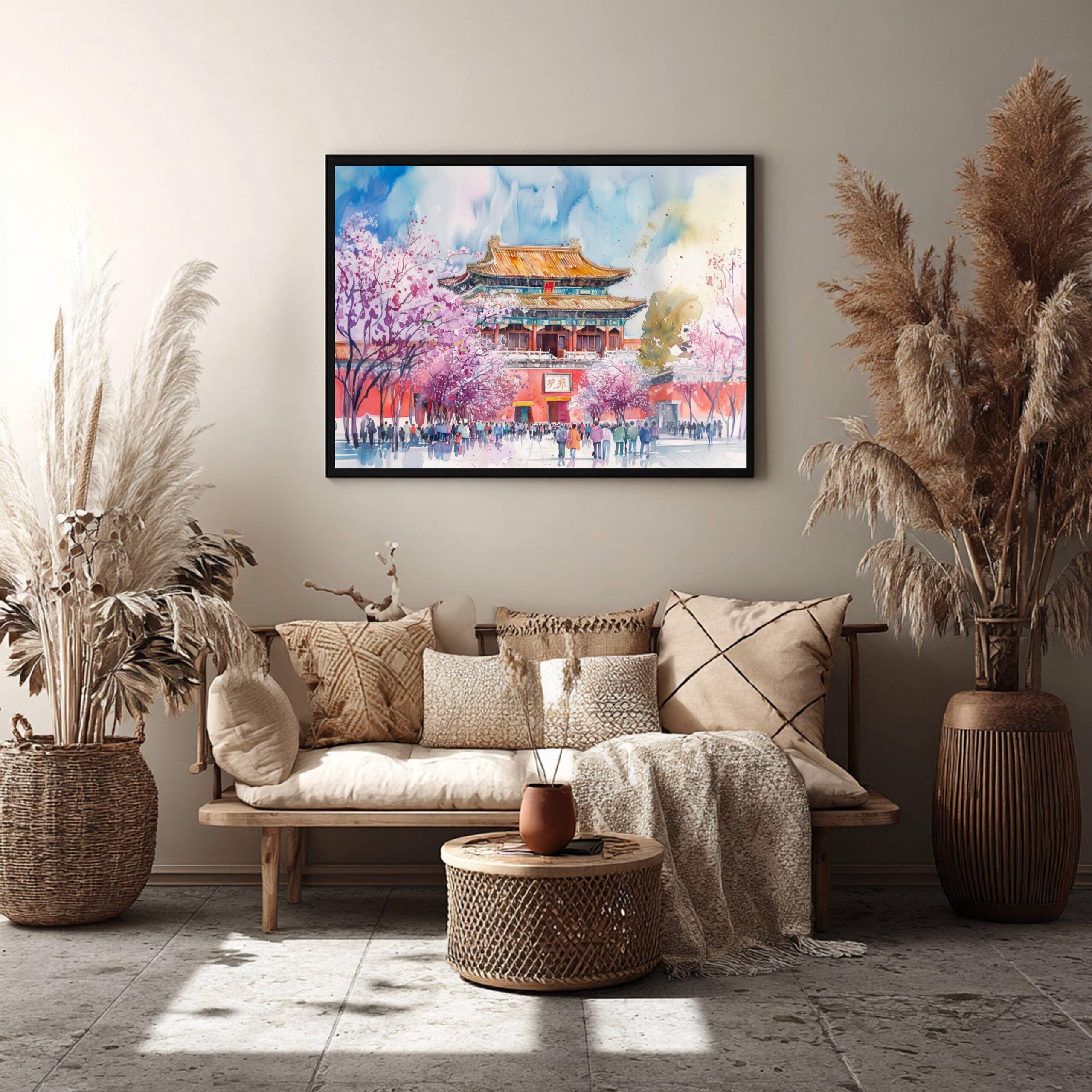 Forbidden City Beijing China Watercolor Print: Asian Travel Art Poster - Image 10