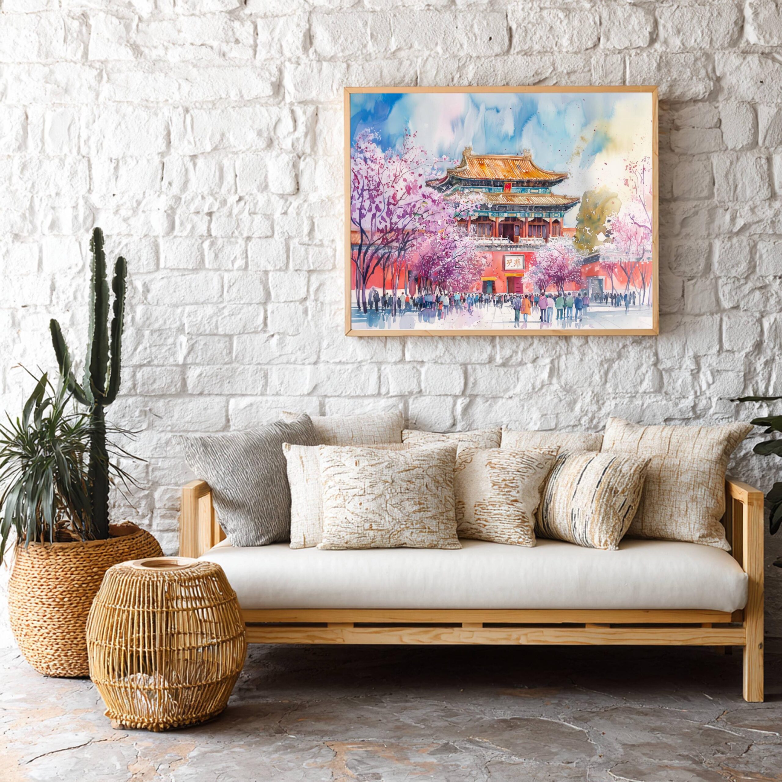 Forbidden City Beijing China Watercolor Print: Asian Travel Art Poster - Image 6
