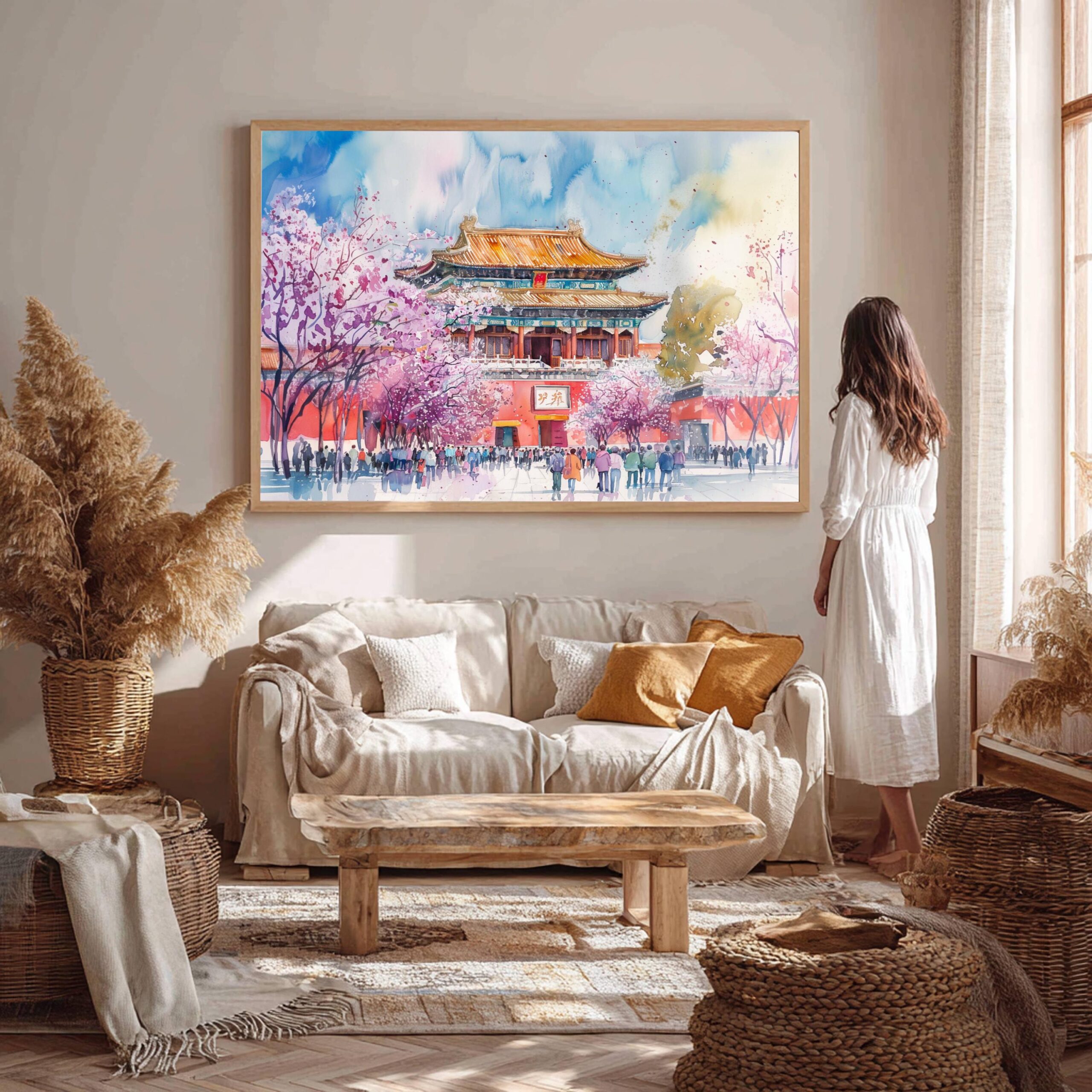 Forbidden City Beijing China Watercolor Print: Asian Travel Art Poster - Image 5