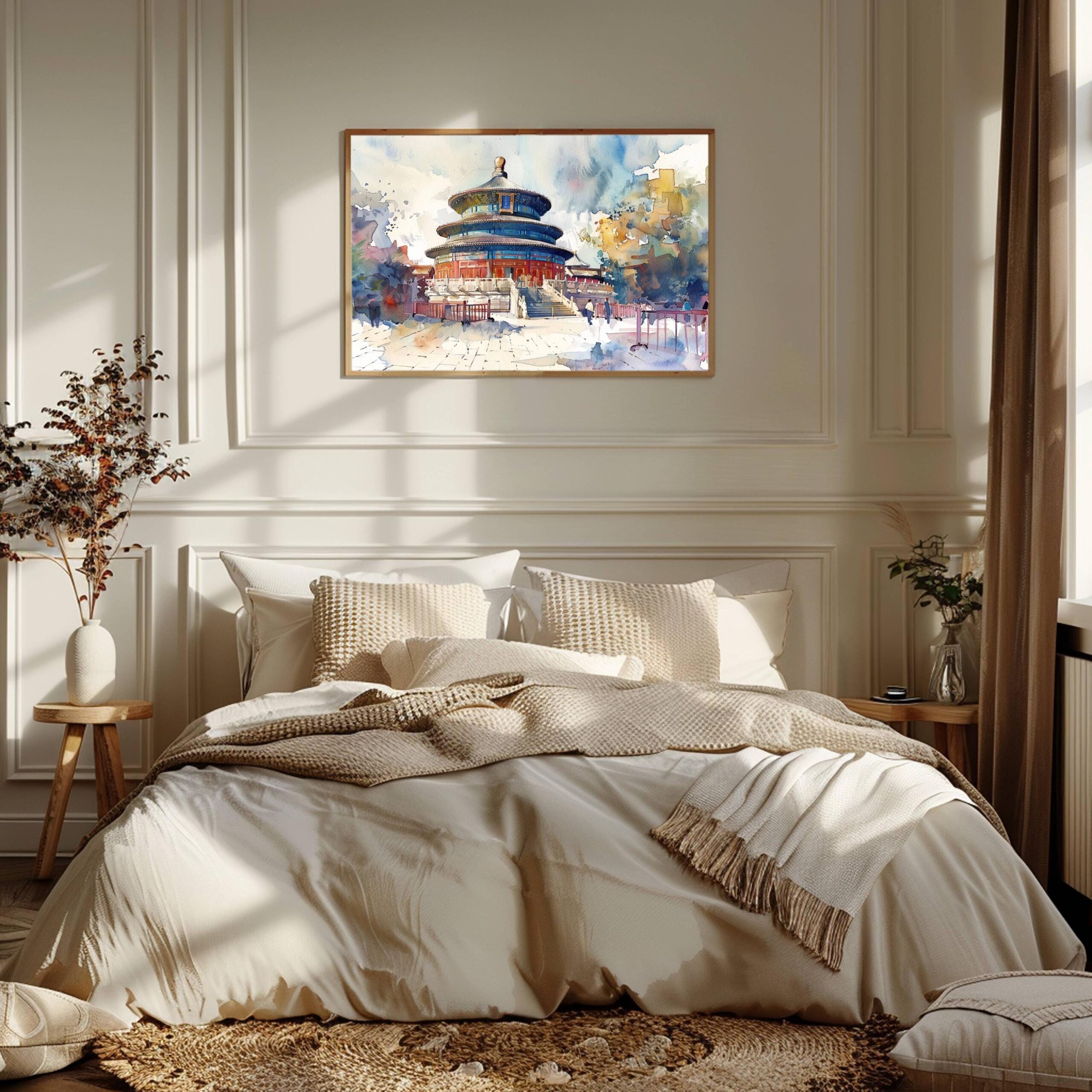 Temple of Heaven Beijing China Watercolor Print: Asian Travel Art Poster - Image 7