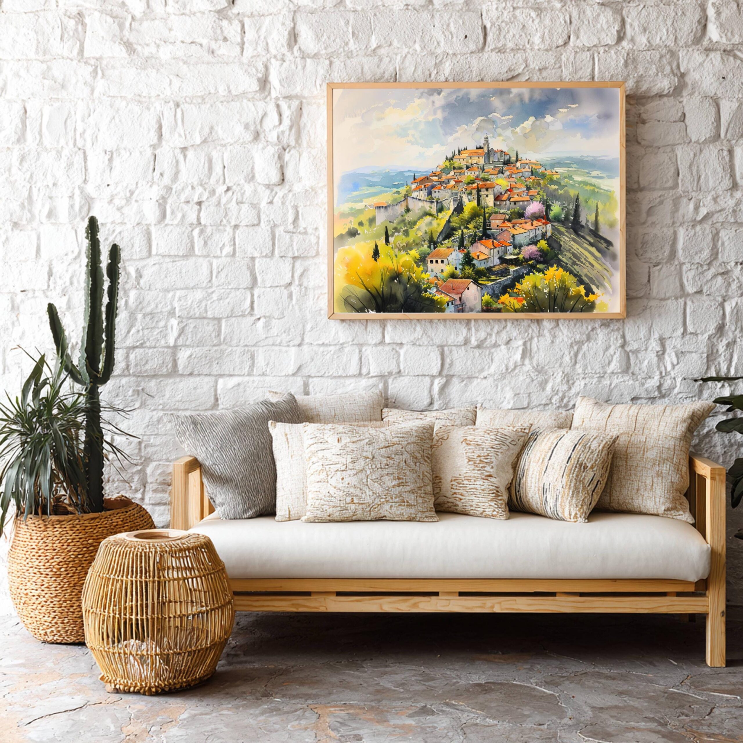 Motovun Croatia Watercolor Print: Europe Travel Art Poster - Image 9