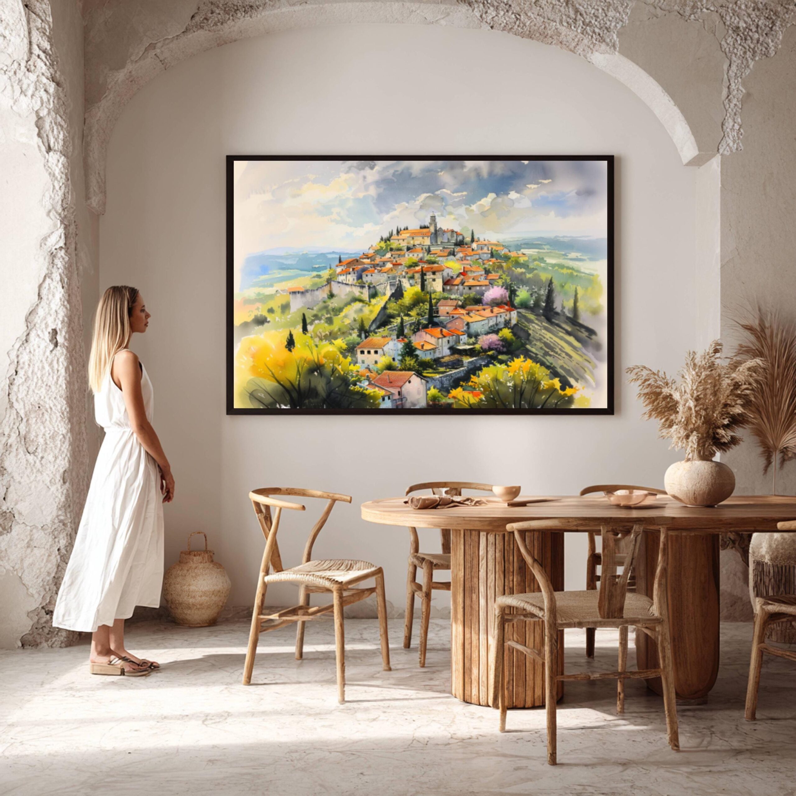 Motovun Croatia Watercolor Print: Europe Travel Art Poster - Image 8