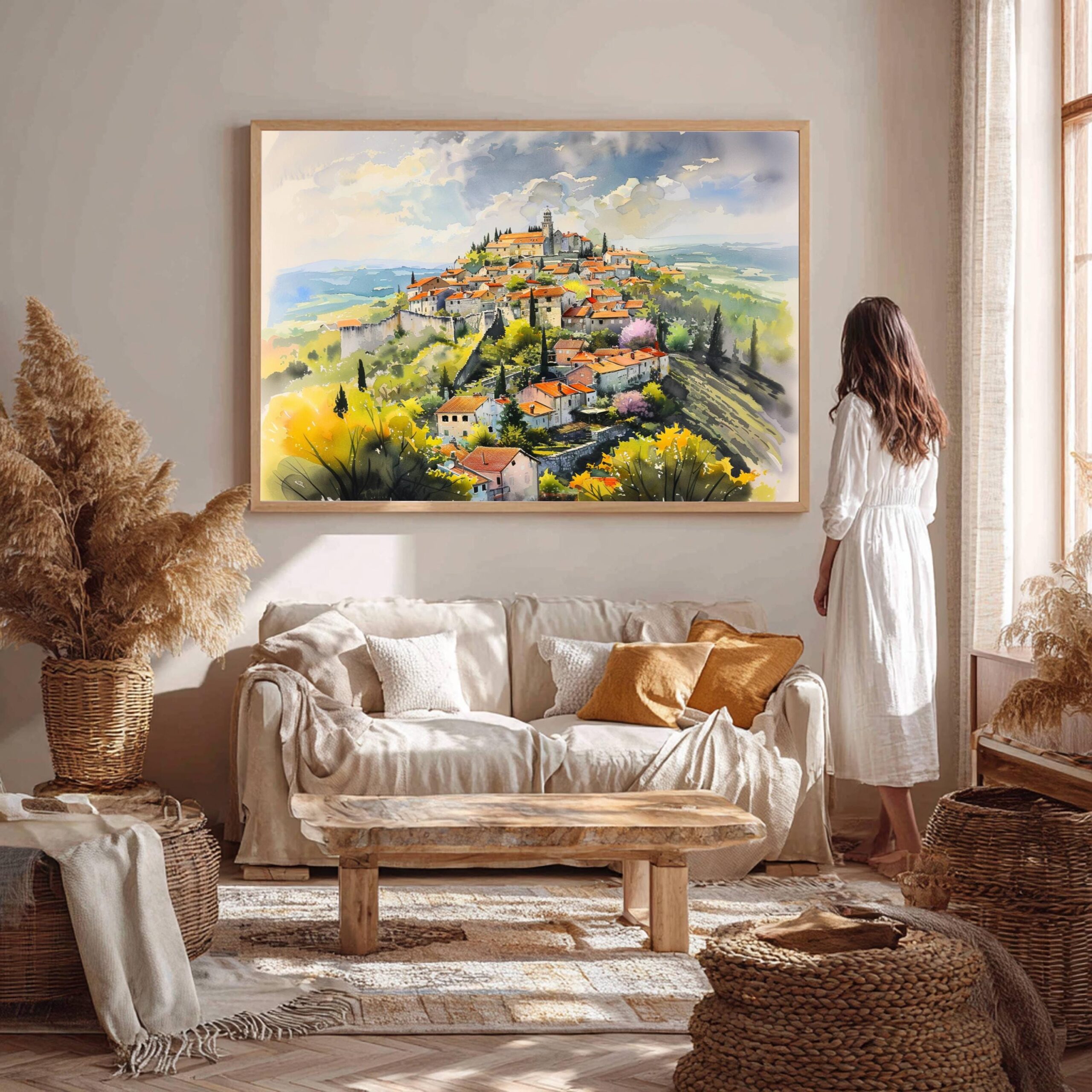 Motovun Croatia Watercolor Print: Europe Travel Art Poster - Image 5