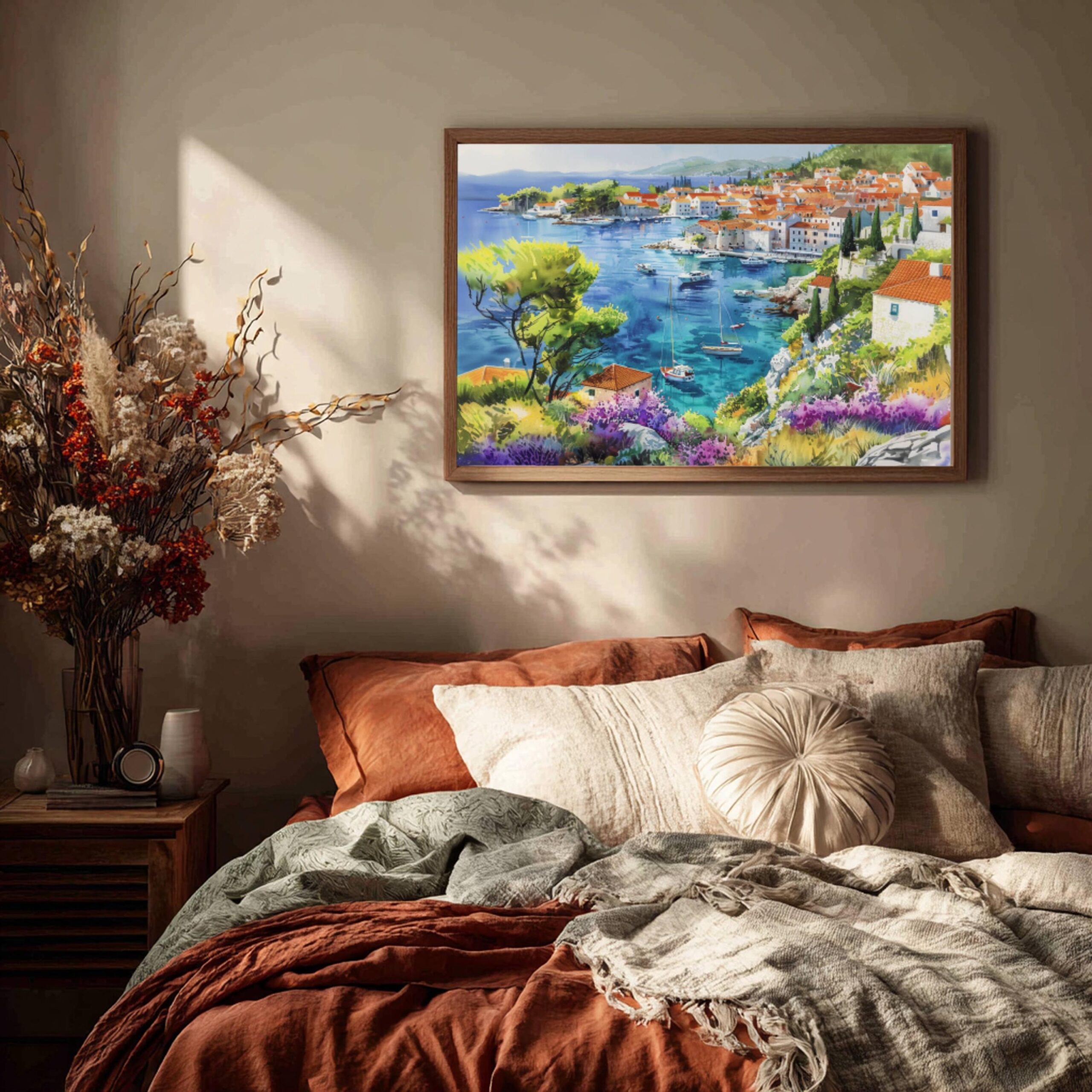 Hvar Island Croatia Watercolor Print: Europe Travel Art Poster - Image 6