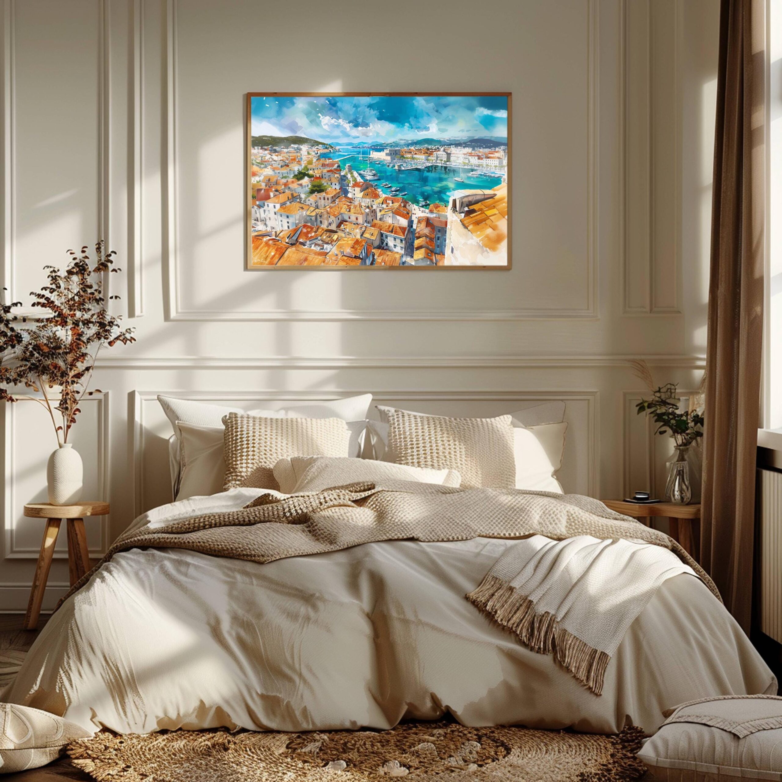 Split Croatia Watercolor Print: Europe Travel Art Poster - Image 3