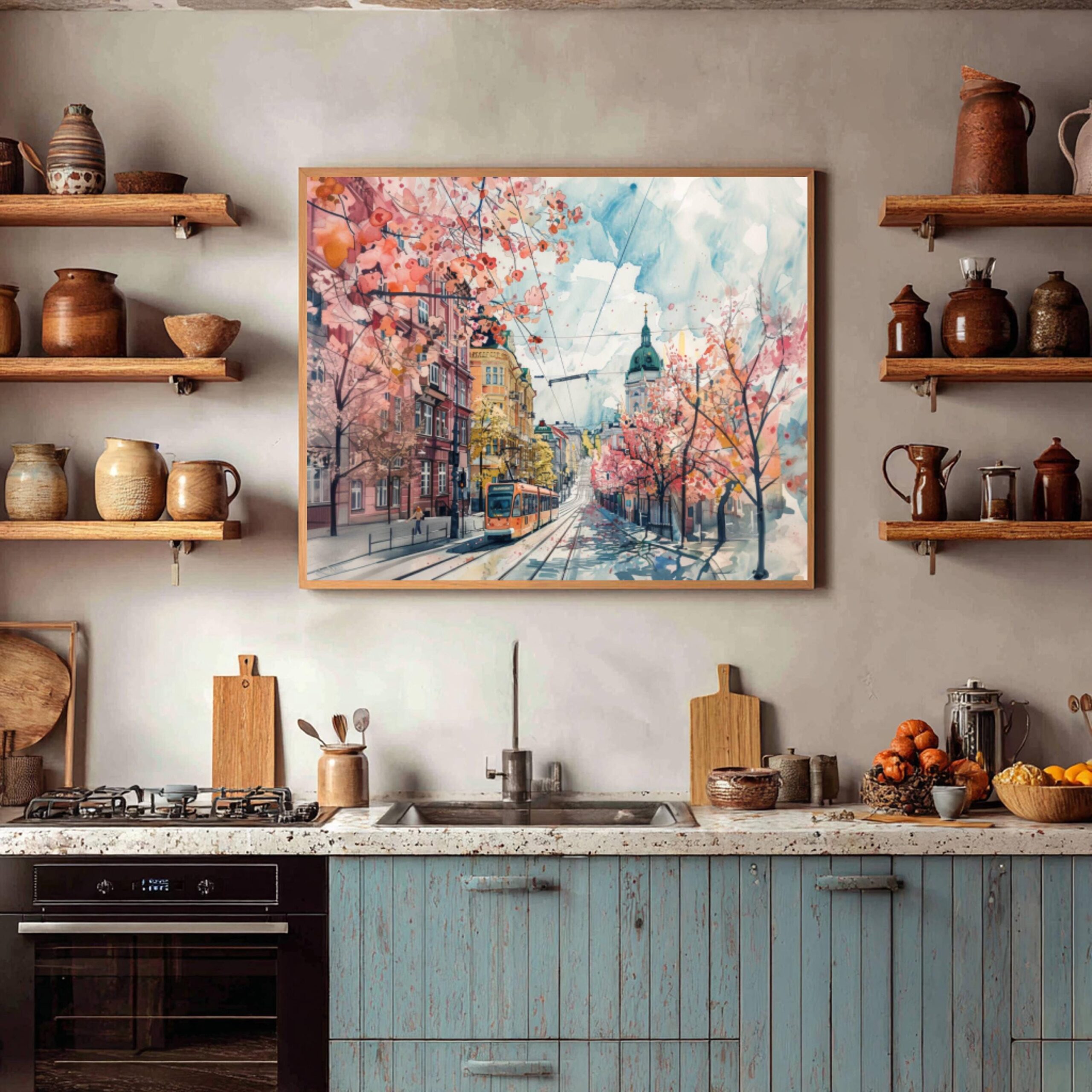 Helsinki Finland Watercolor Print: Europe Travel Art Poster - Image 5