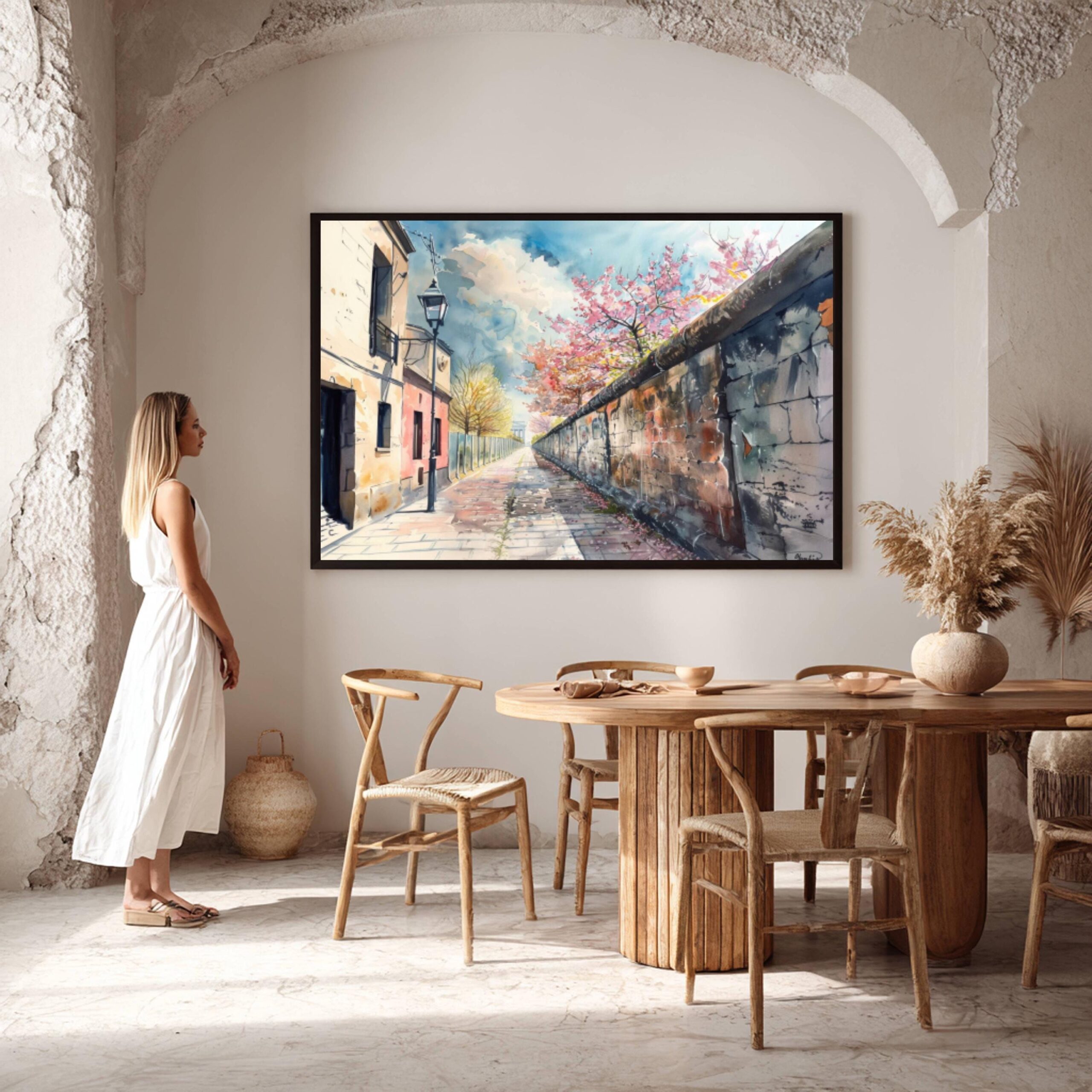 Berlin Wall Germany Watercolor Print: Europe Travel Art Poster - Image 8