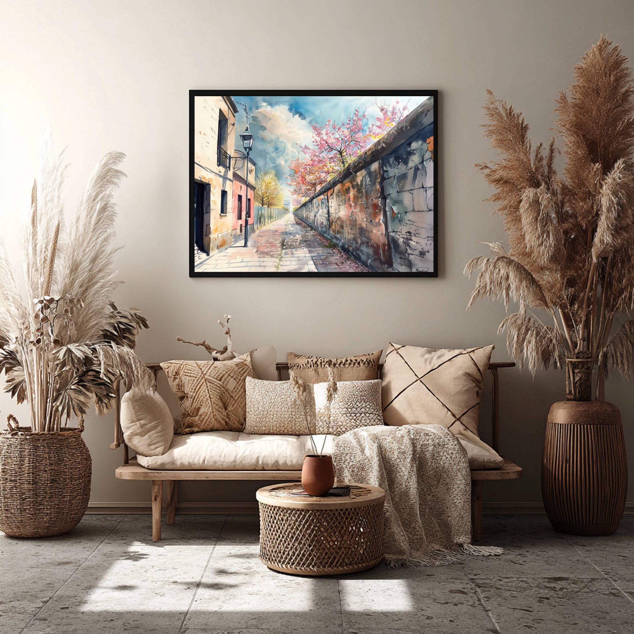 Berlin Wall Germany Watercolor Print: Europe Travel Art Poster - Image 7