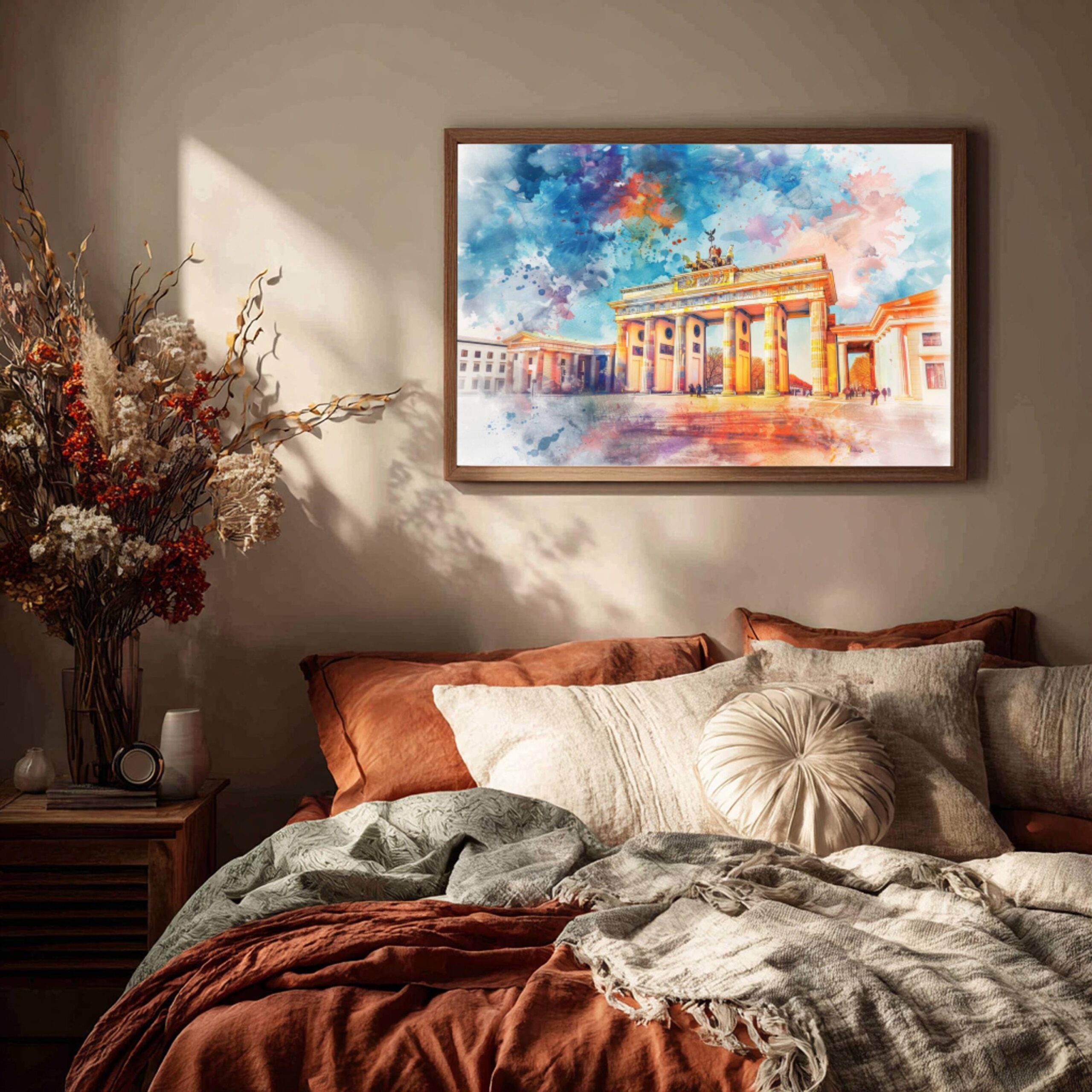 Brandenburg Gate Berlin Germany Watercolor Print: Europe Travel Art Poster - Image 6