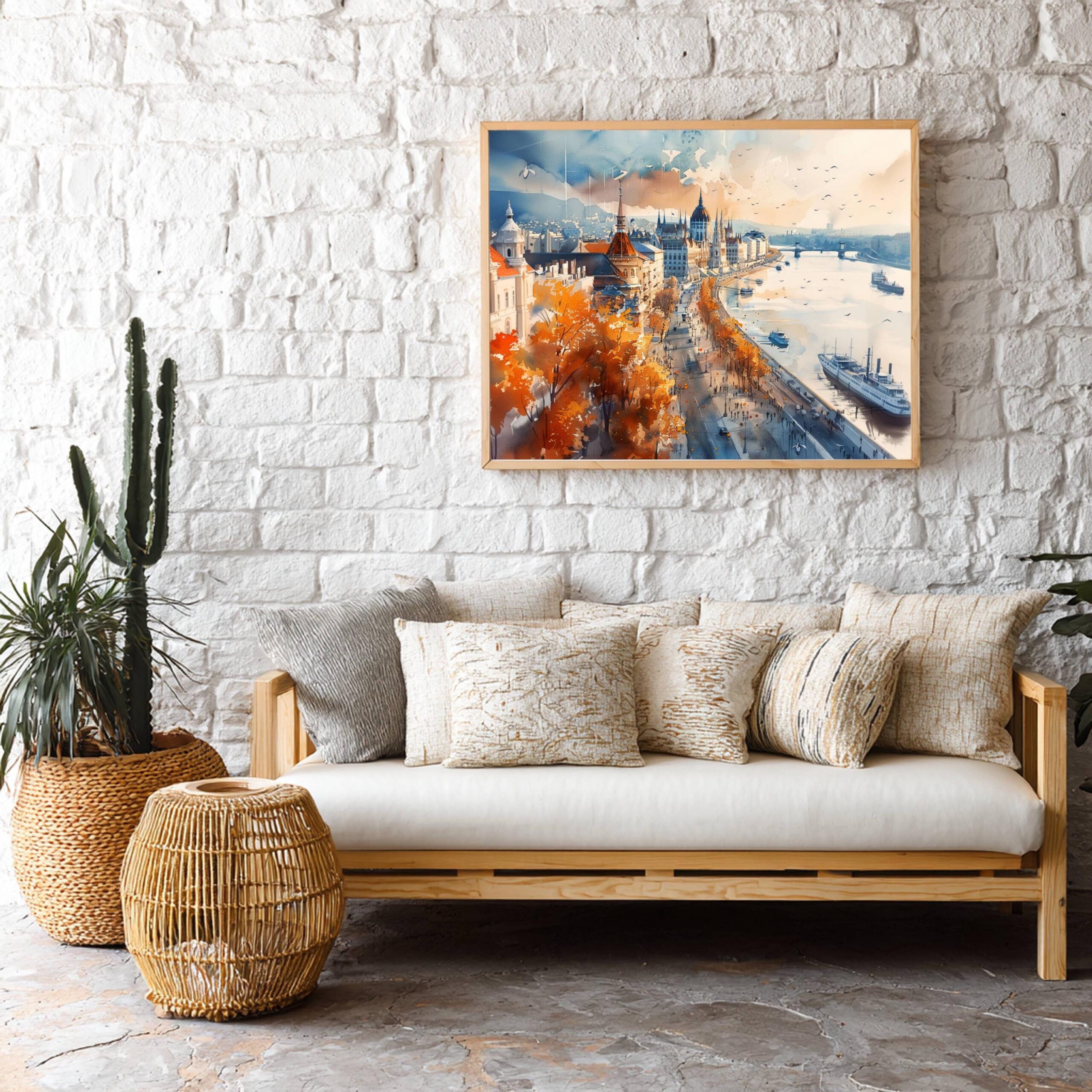 Budapest Hungary Watercolor Print: Europe Travel Art Poster - Image 5