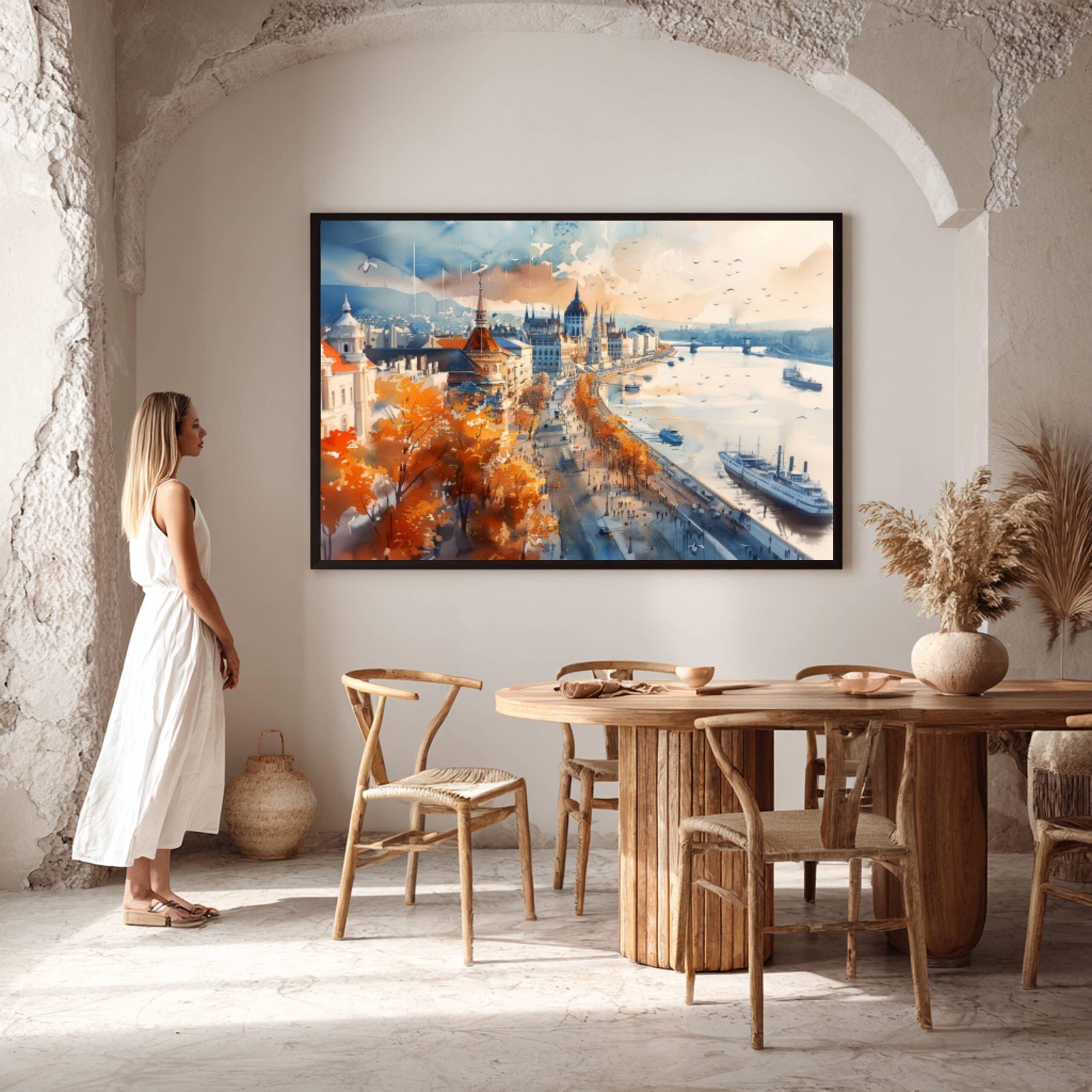 Budapest Hungary Watercolor Print: Europe Travel Art Poster - Image 8