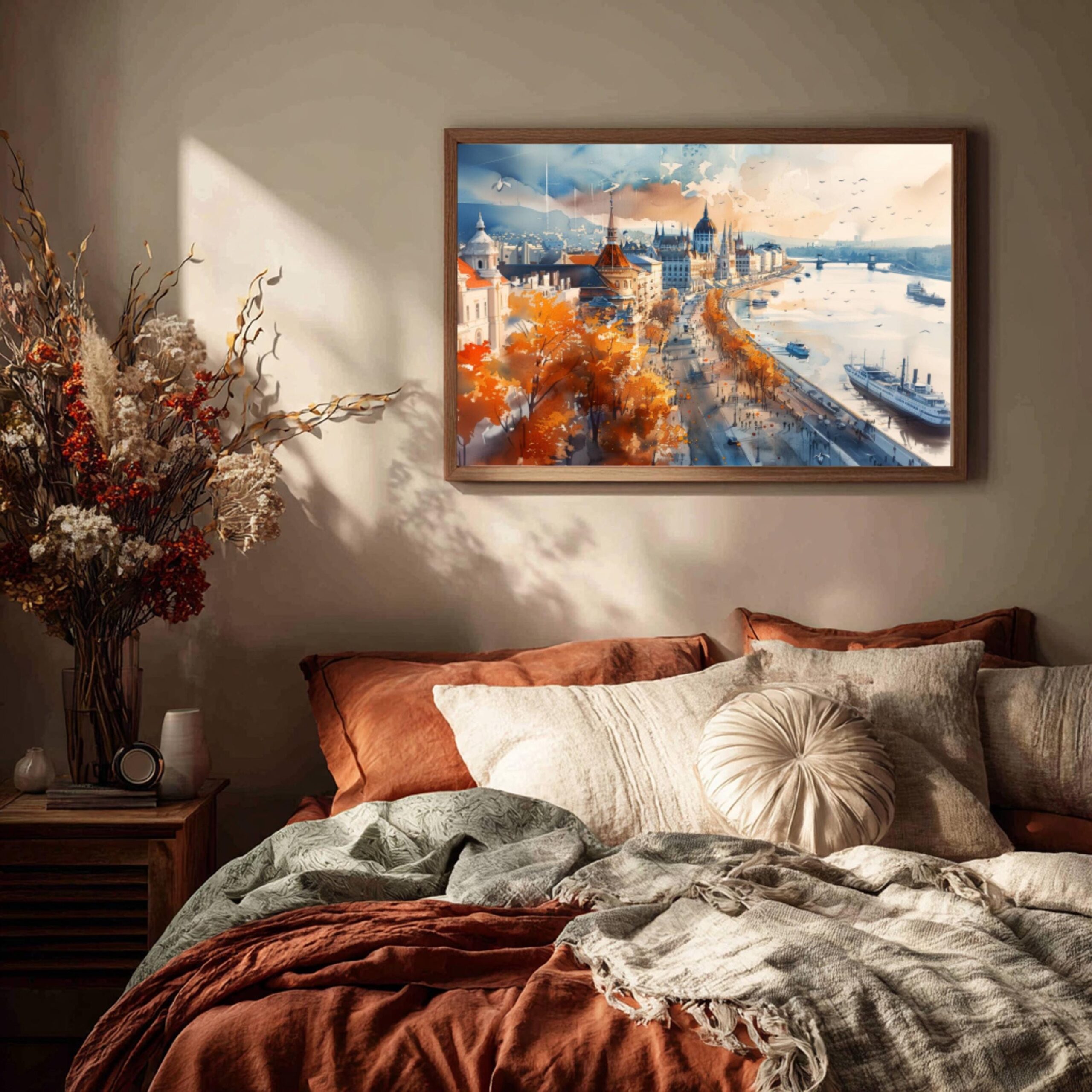 Budapest Hungary Watercolor Print: Europe Travel Art Poster - Image 3