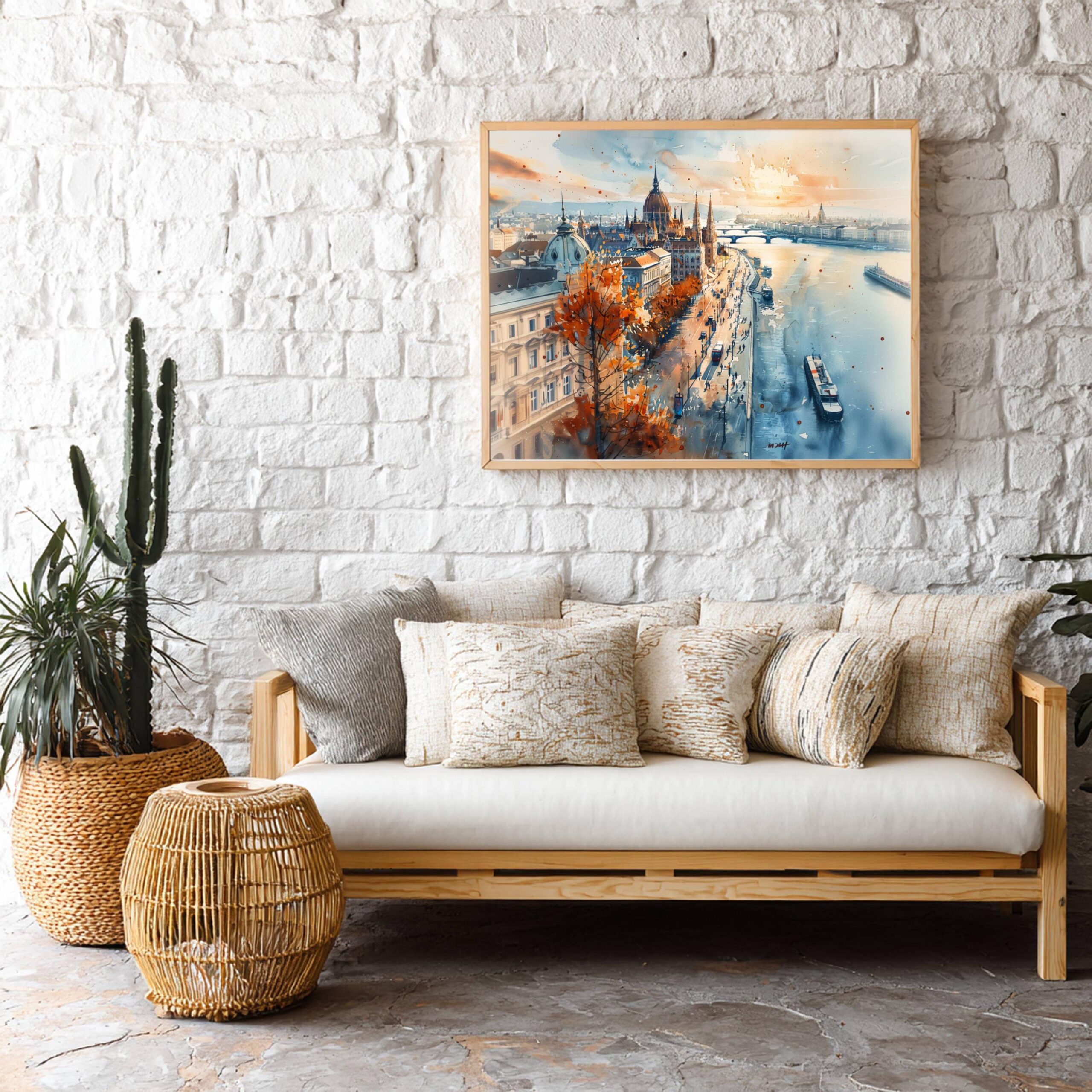 Budapest Hungary Watercolor Print: Europe Travel Art Poster - Image 4
