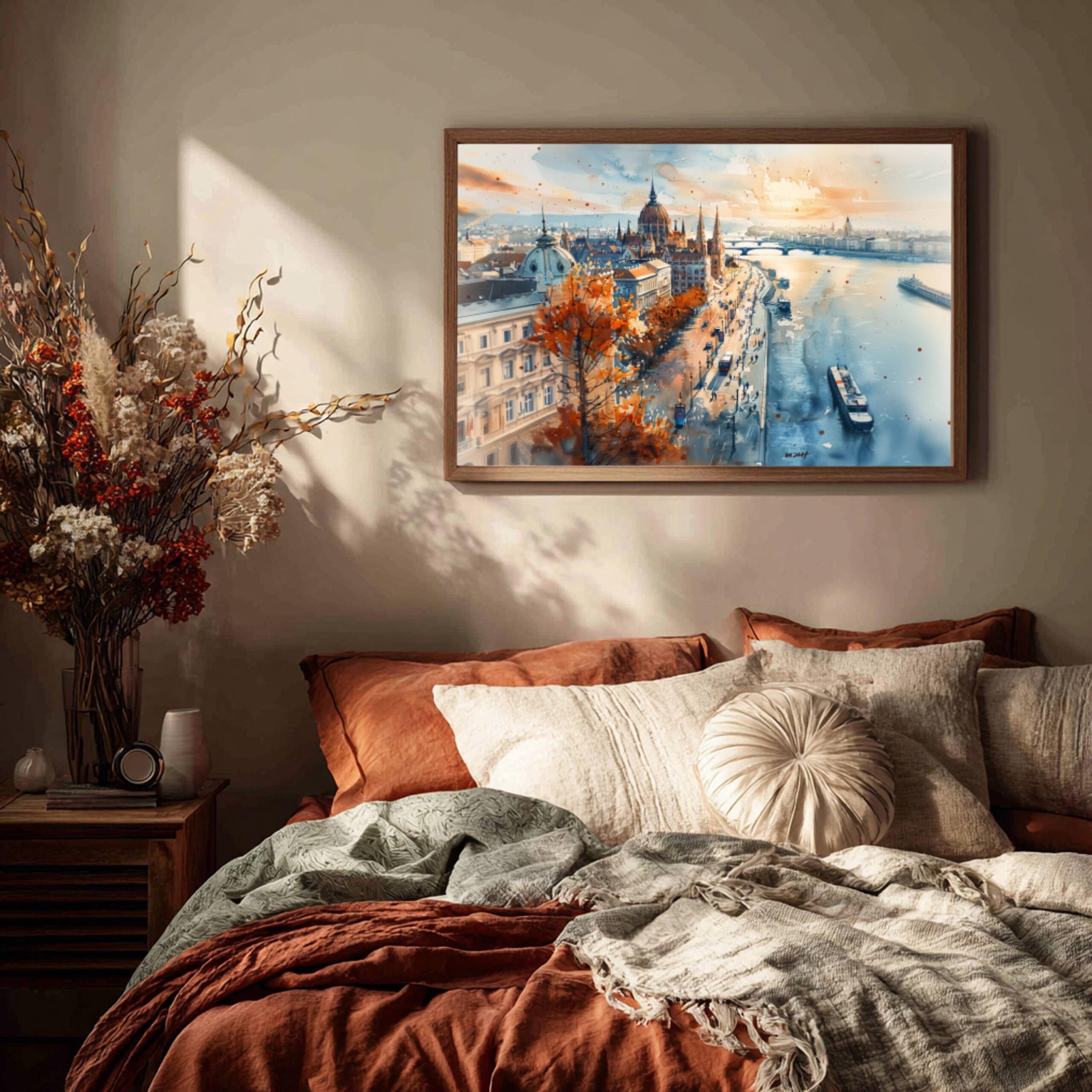 Budapest Hungary Watercolor Print: Europe Travel Art Poster - Image 3