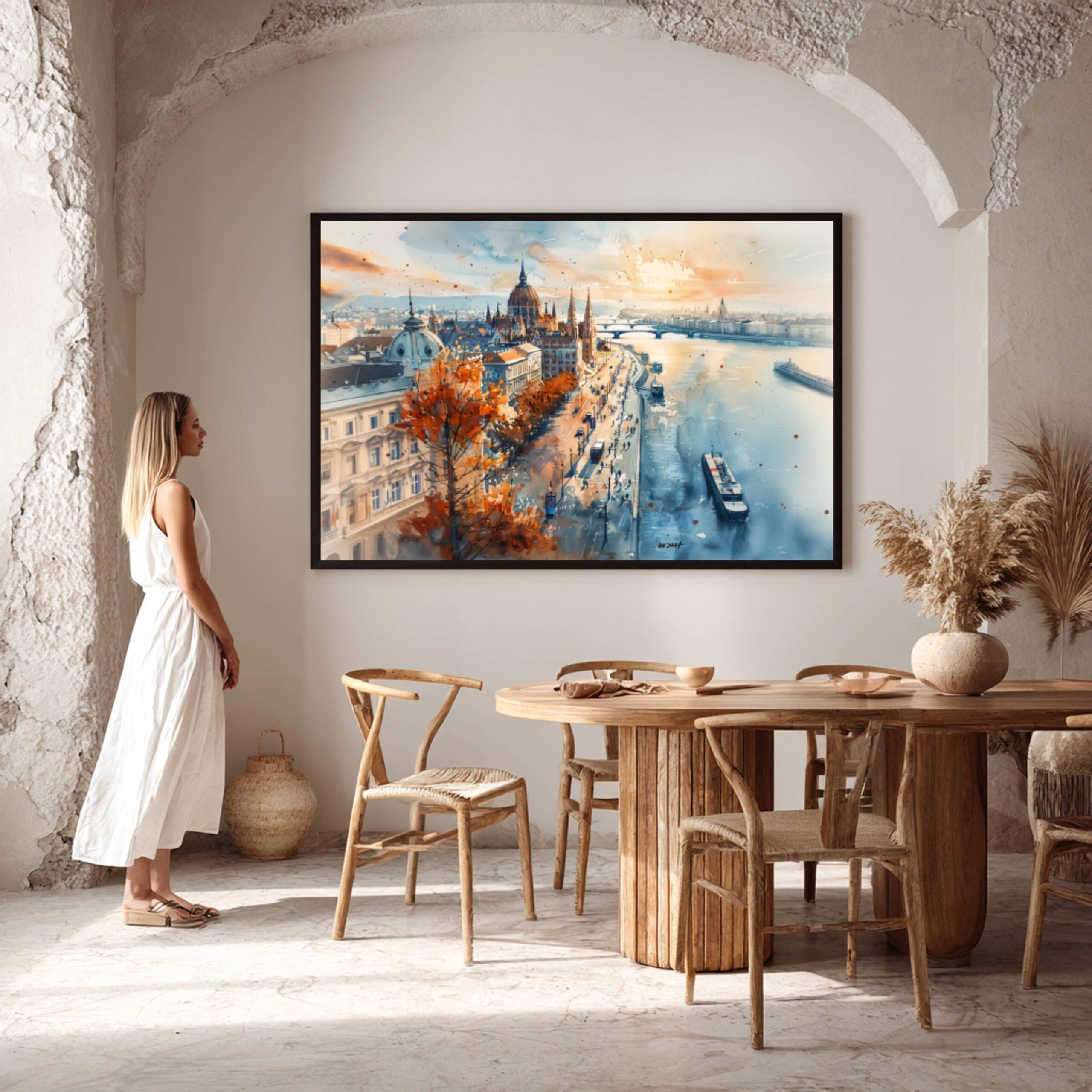 Budapest Hungary Watercolor Print: Europe Travel Art Poster - Image 6