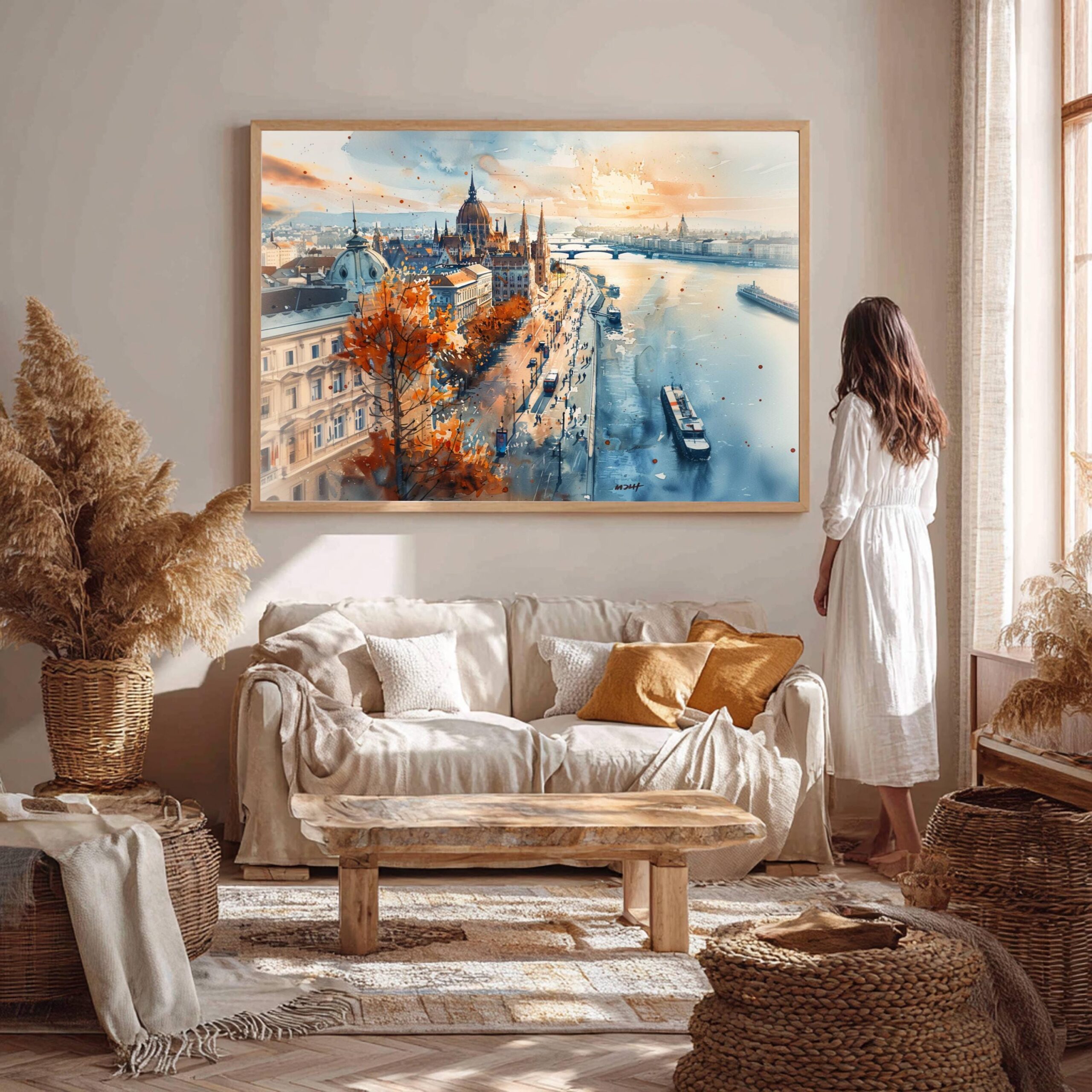 Budapest Hungary Watercolor Print: Europe Travel Art Poster - Image 8