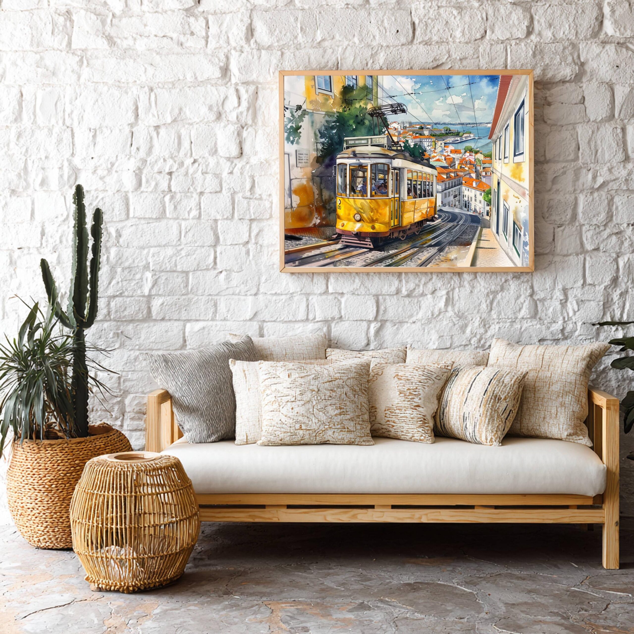 Lisbon Portugal Watercolor Print: Europe Travel Art Poster - Image 5