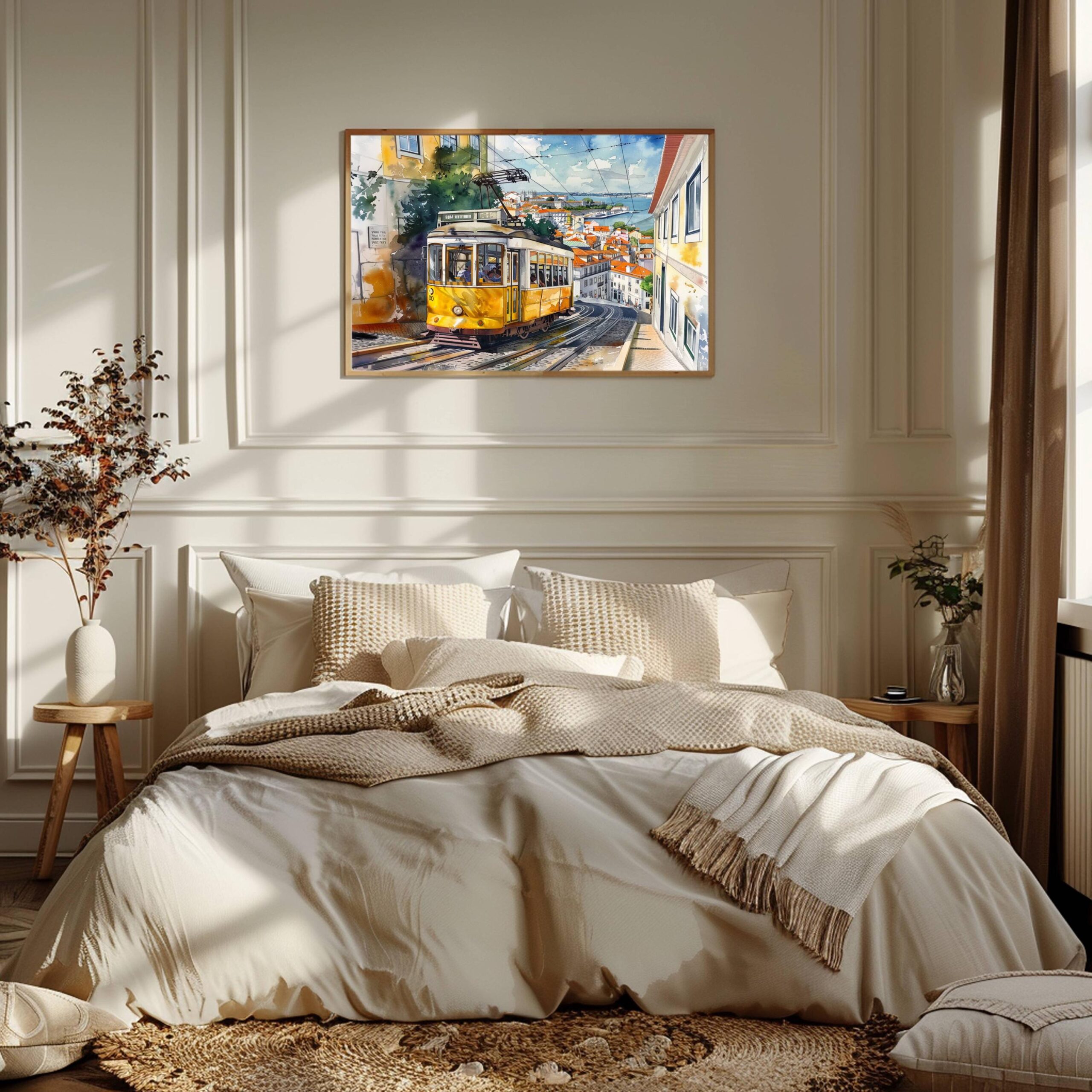 Lisbon Portugal Watercolor Print: Europe Travel Art Poster - Image 3