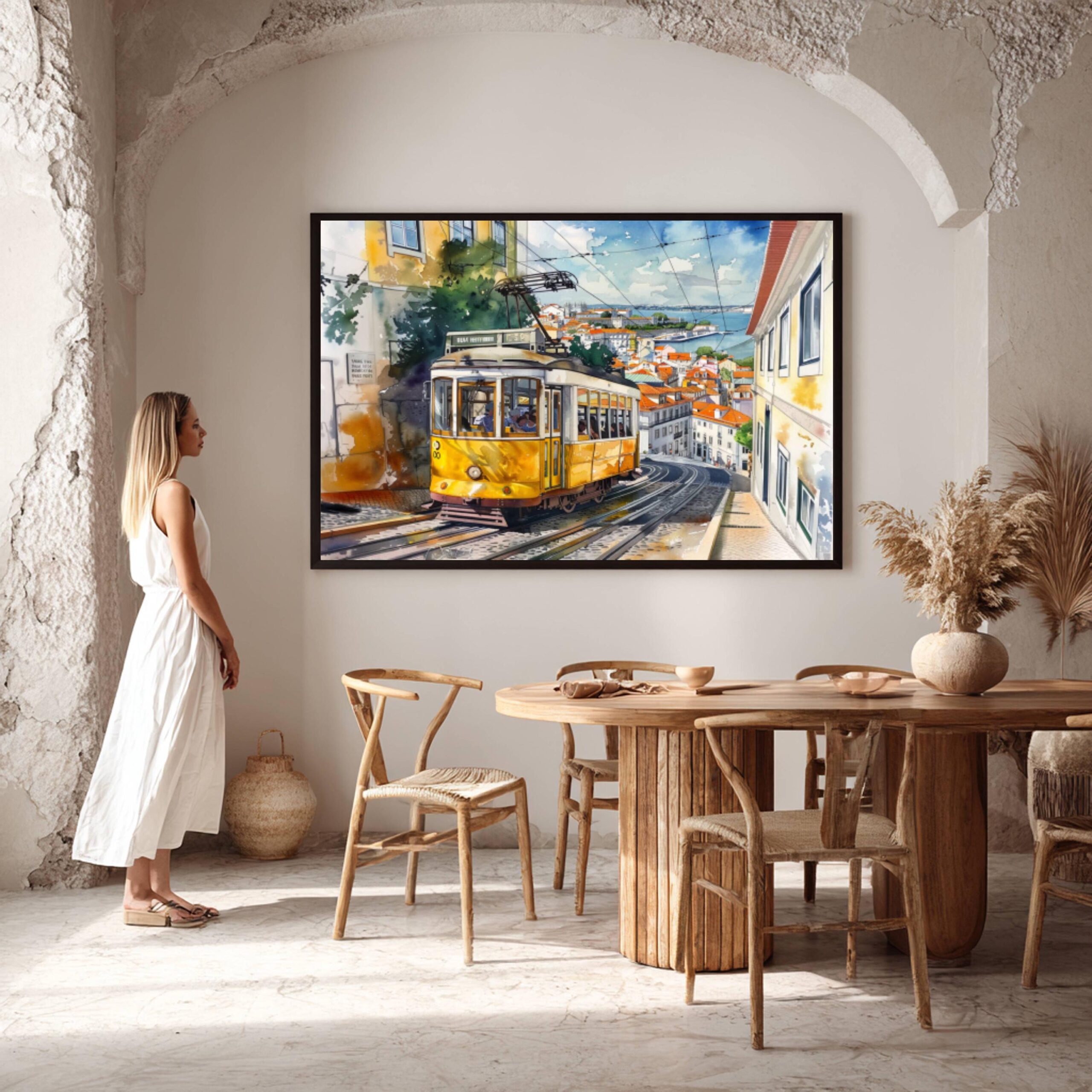 Lisbon Portugal Watercolor Print: Europe Travel Art Poster - Image 8