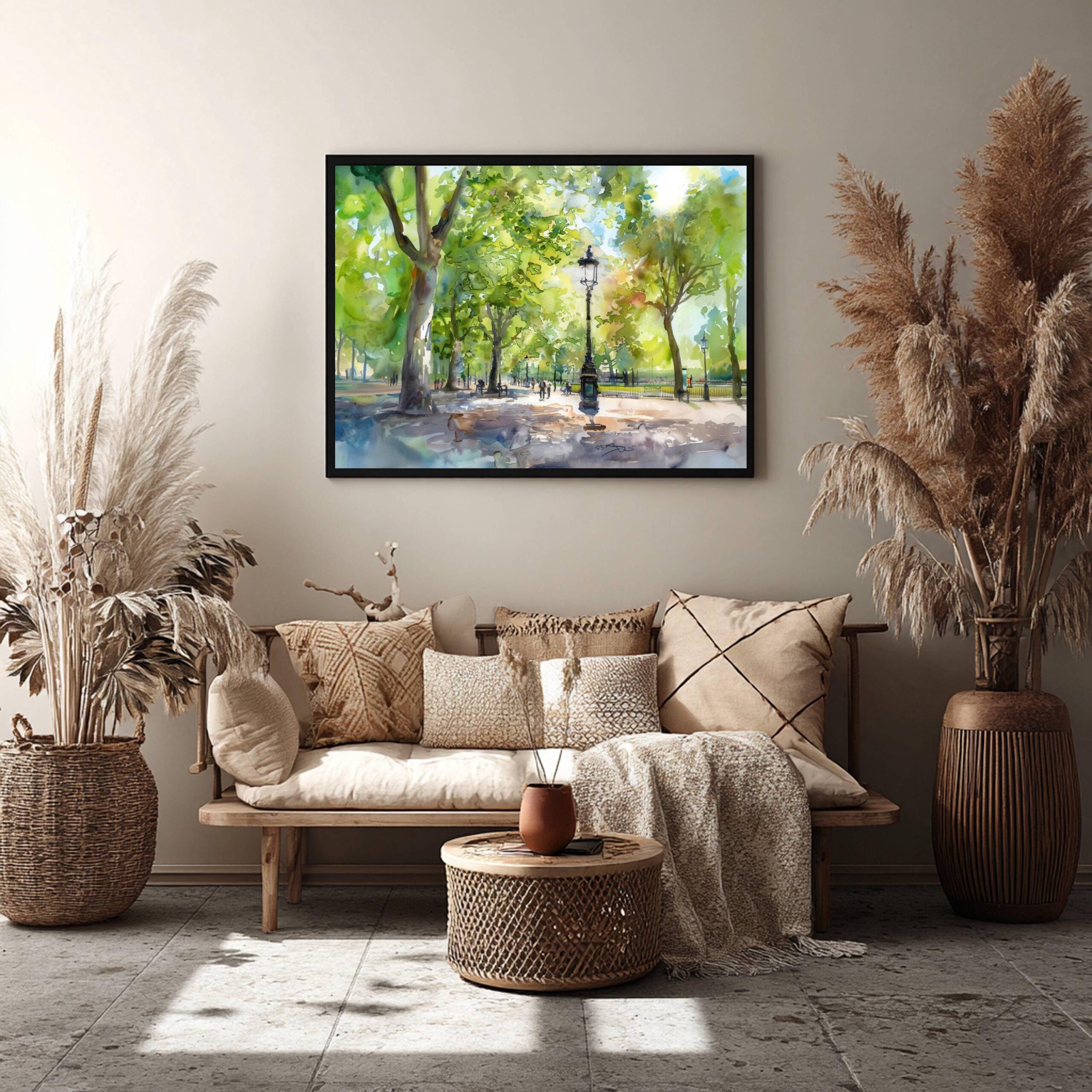 Hyde Park London United Kingdom Watercolor Print: Europe Travel Art Poster - Image 6