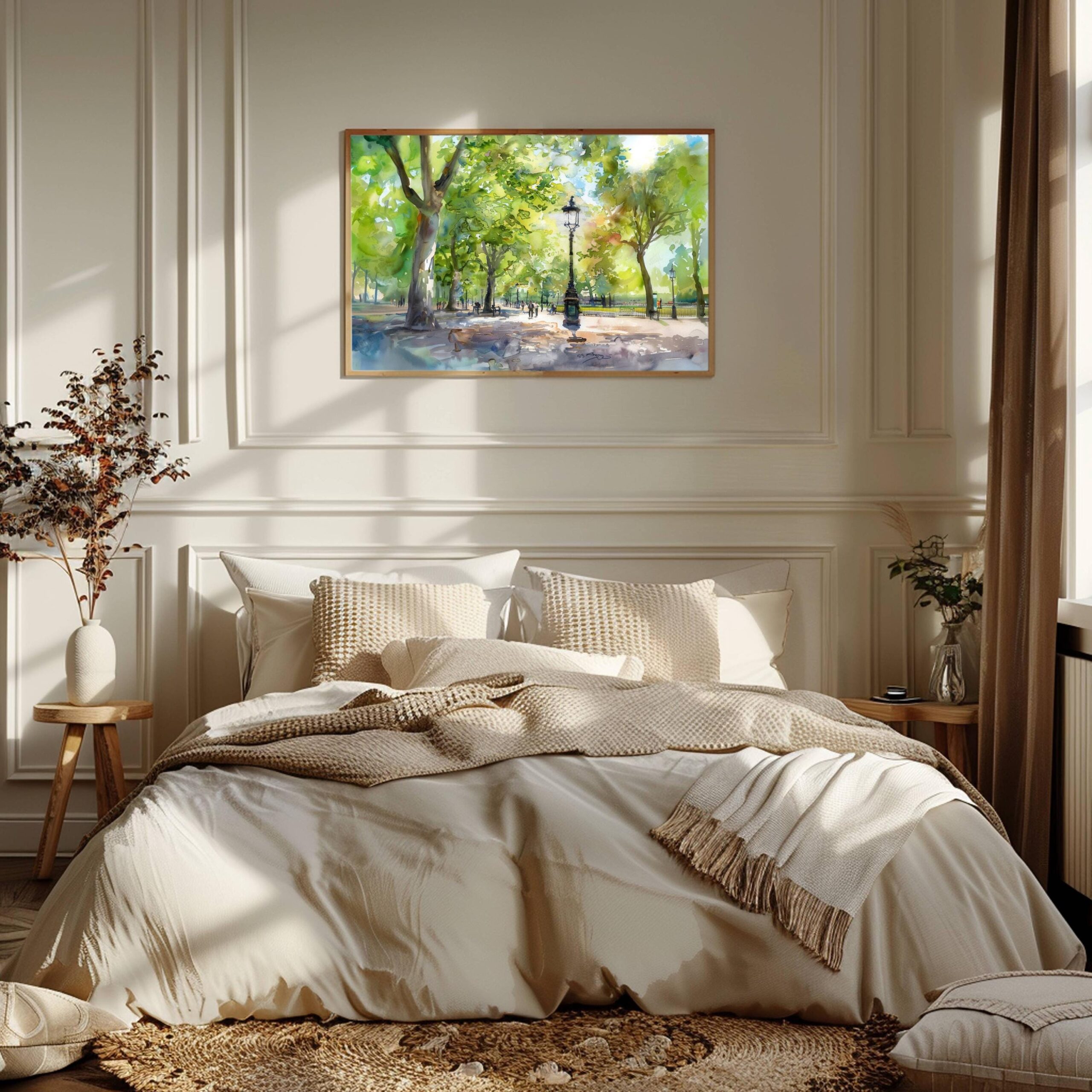 Hyde Park London United Kingdom Watercolor Print: Europe Travel Art Poster - Image 7