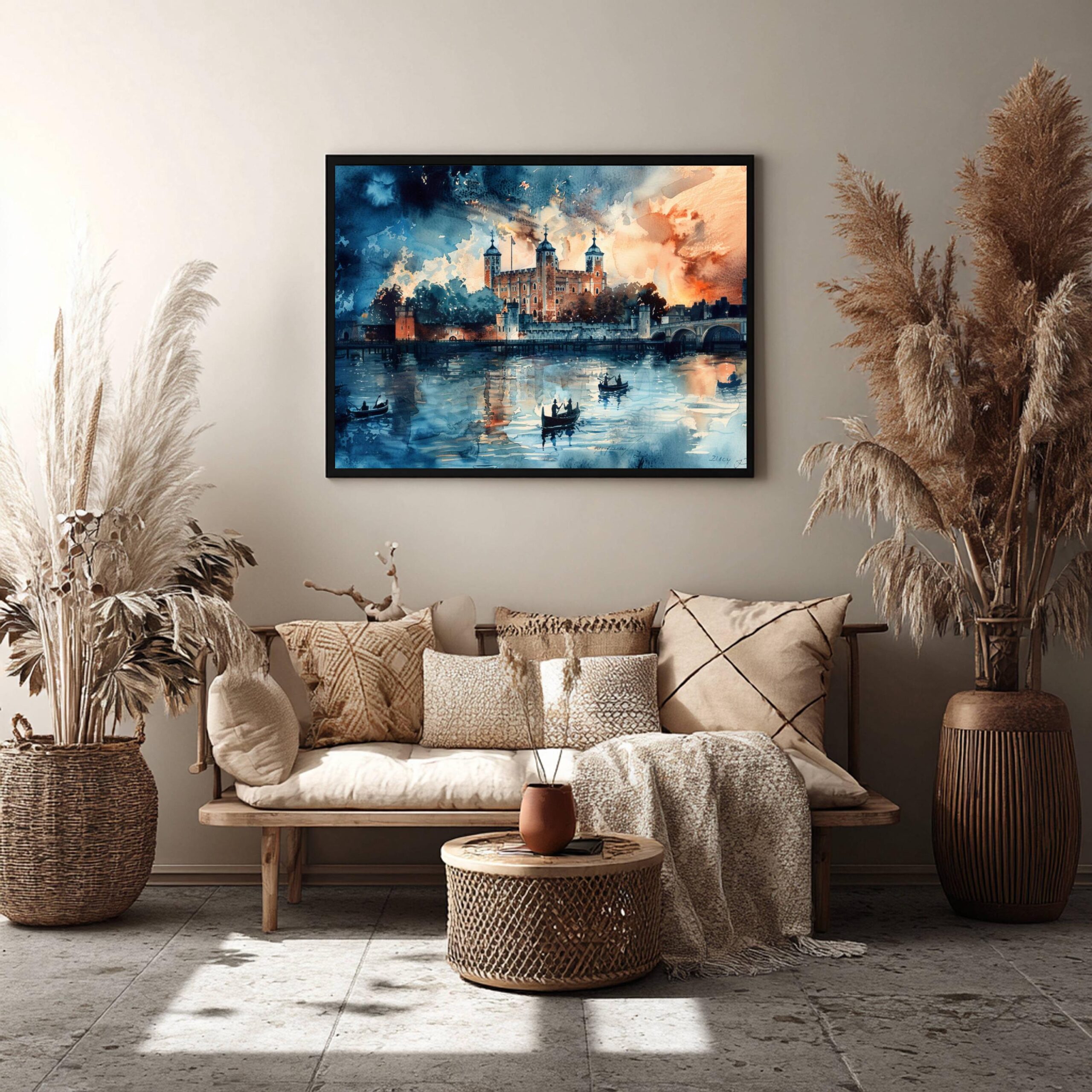 Tower of London United Kingdom Watercolor Print: Europe Travel Art Poster - Image 8