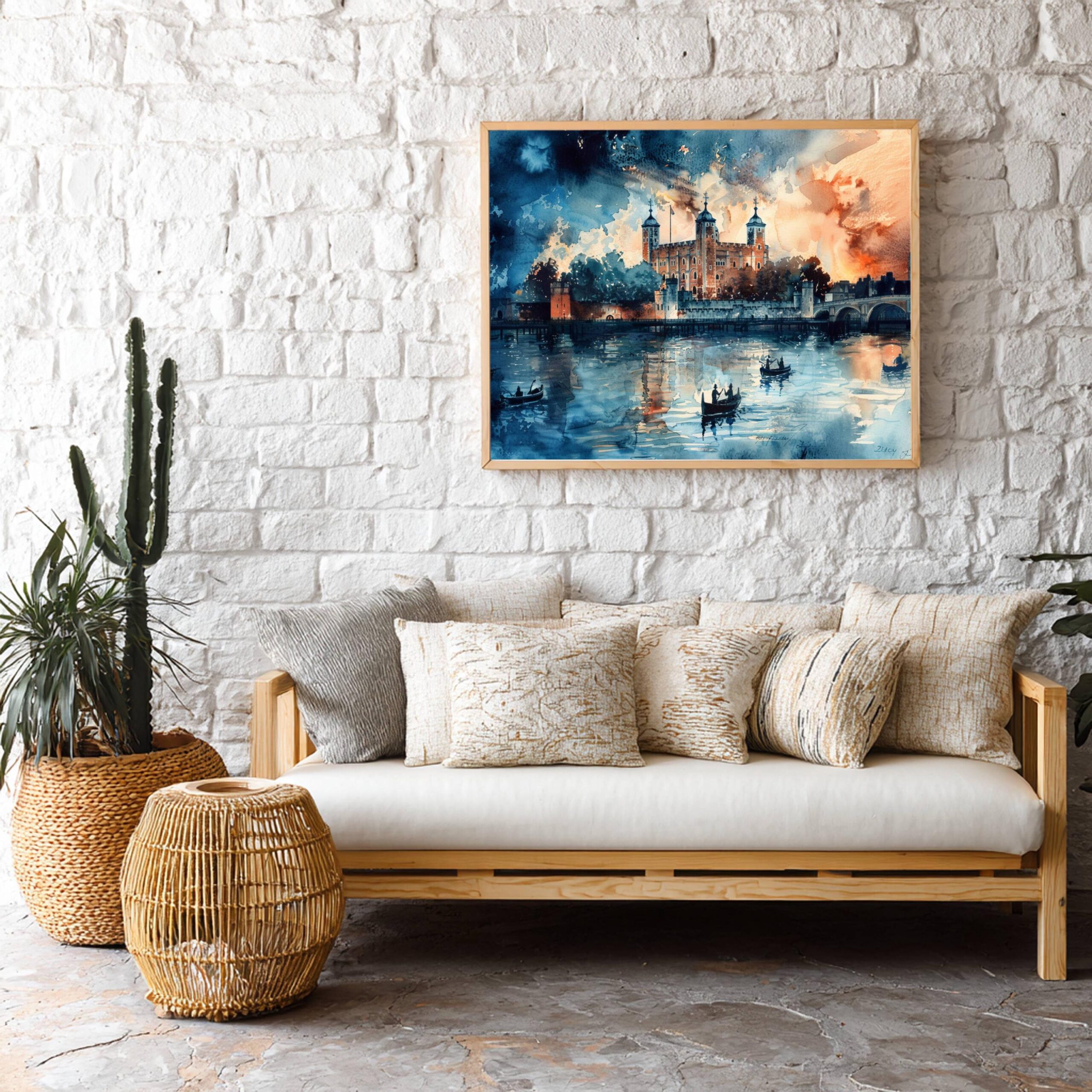 Tower of London United Kingdom Watercolor Print: Europe Travel Art Poster - Image 5