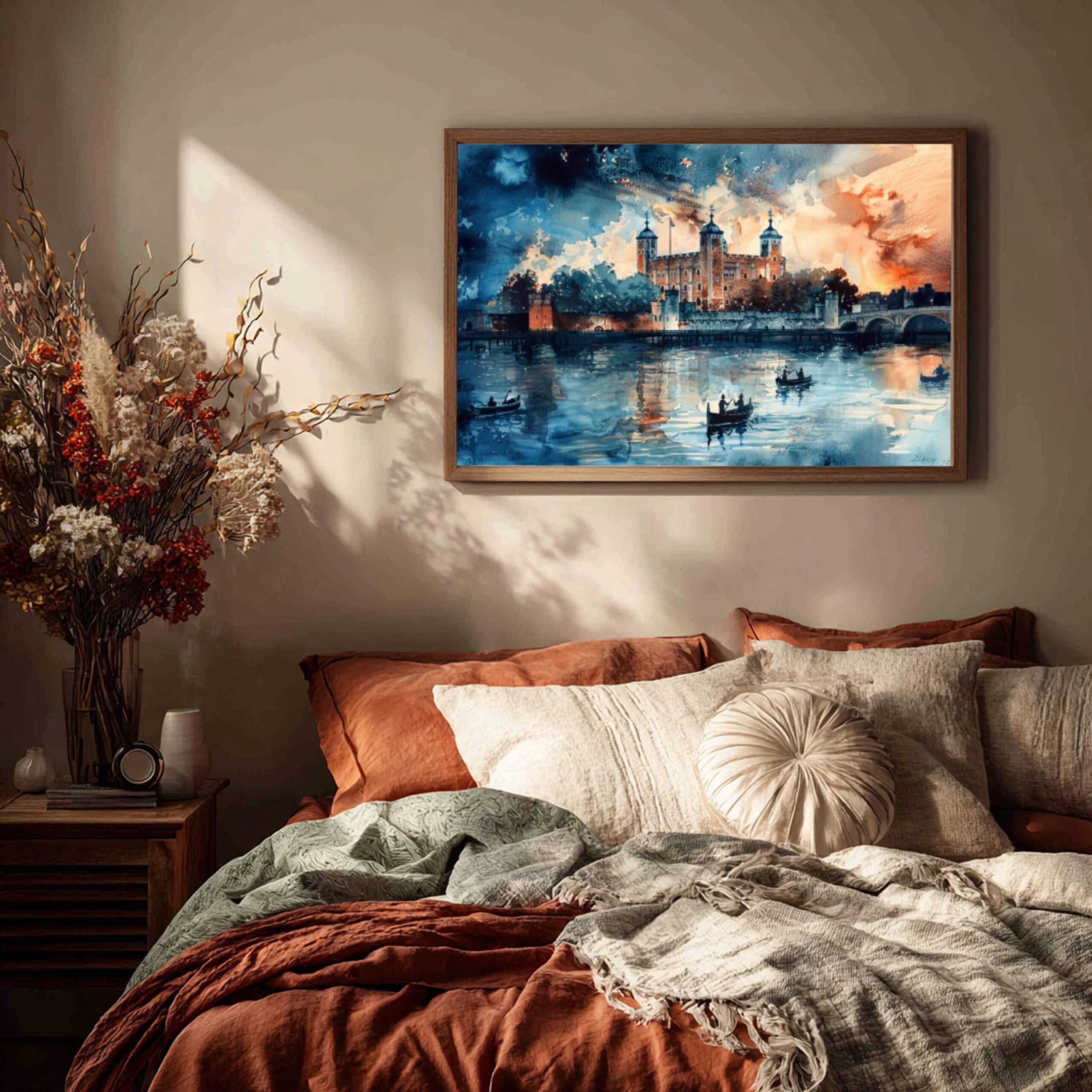 Tower of London United Kingdom Watercolor Print: Europe Travel Art Poster - Image 3