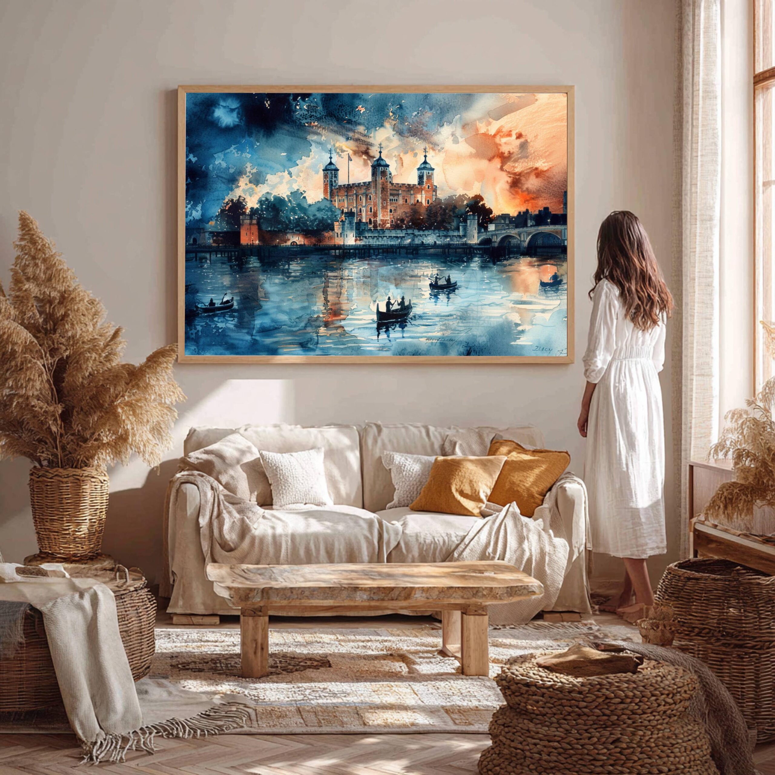 Tower of London United Kingdom Watercolor Print: Europe Travel Art Poster - Image 9