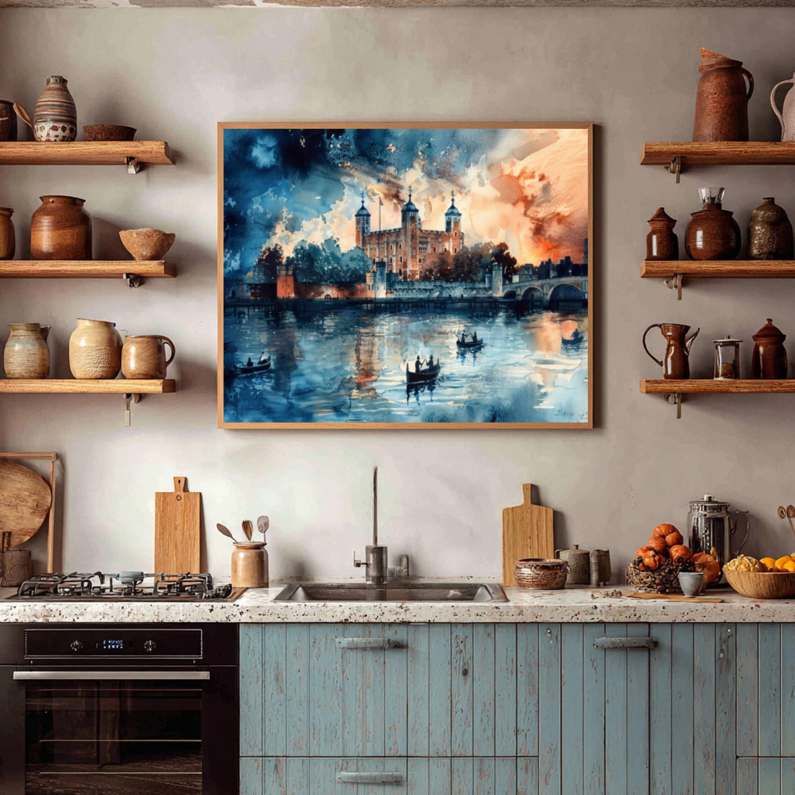 Tower of London United Kingdom Watercolor Print: Europe Travel Art Poster - Image 4