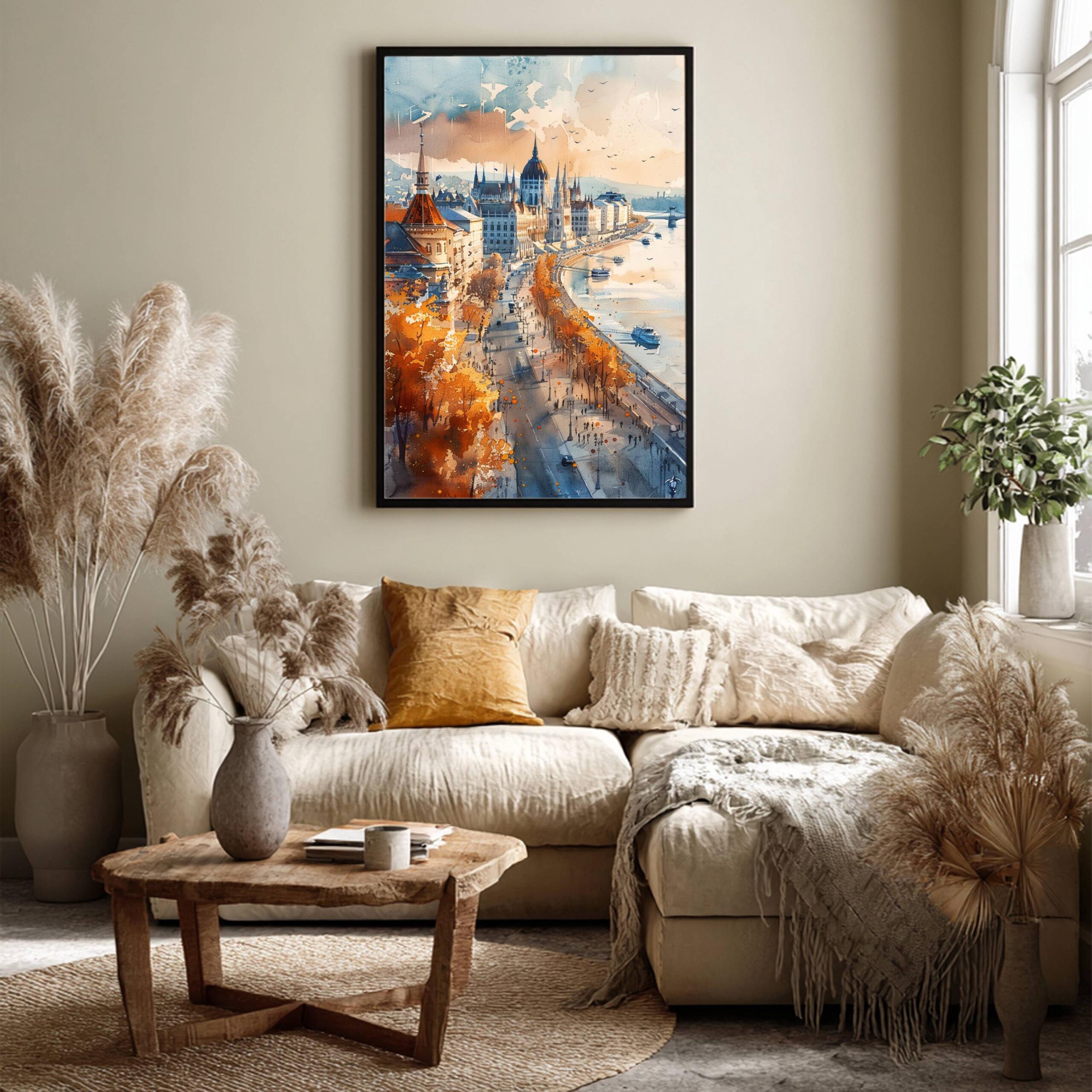 Budapest Hungary Europe Watercolor Print: Travel Art Poster - Image 6
