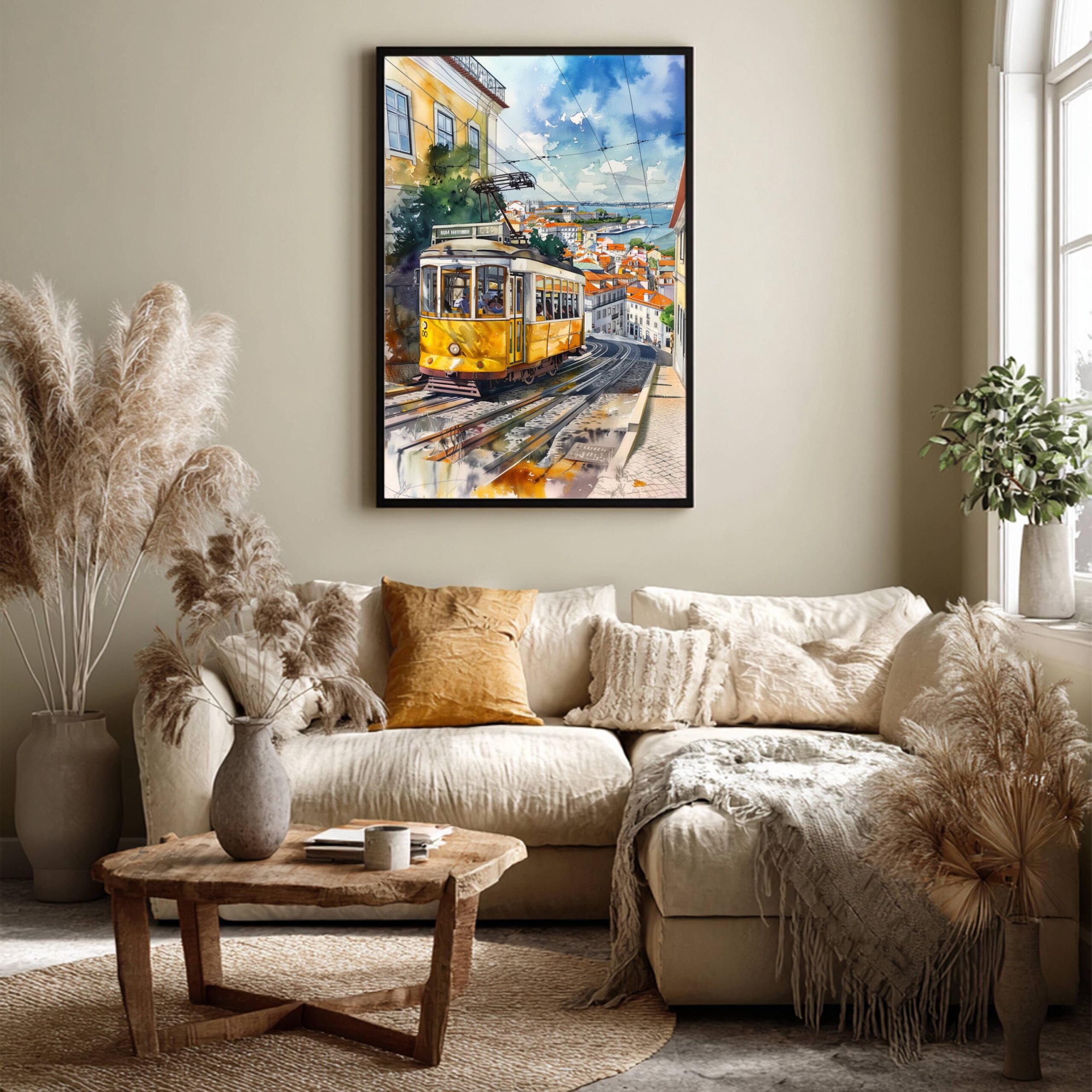Lisbon Portugal Europe Watercolor Print: Vacation Travel Art Poster - Image 7