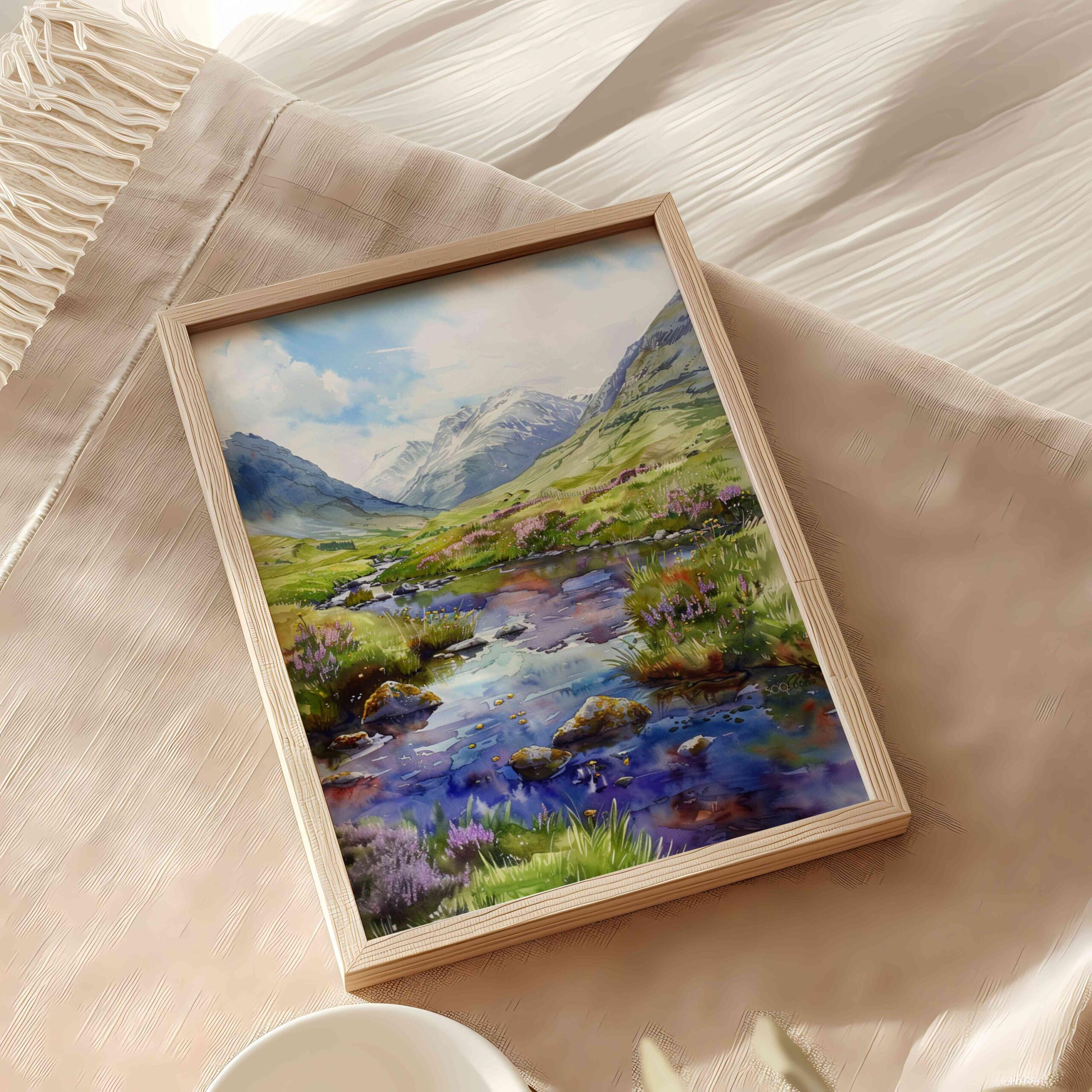 Glen Coe Scotland UK Watercolor Print: Europe Travel Art Poster - Image 5
