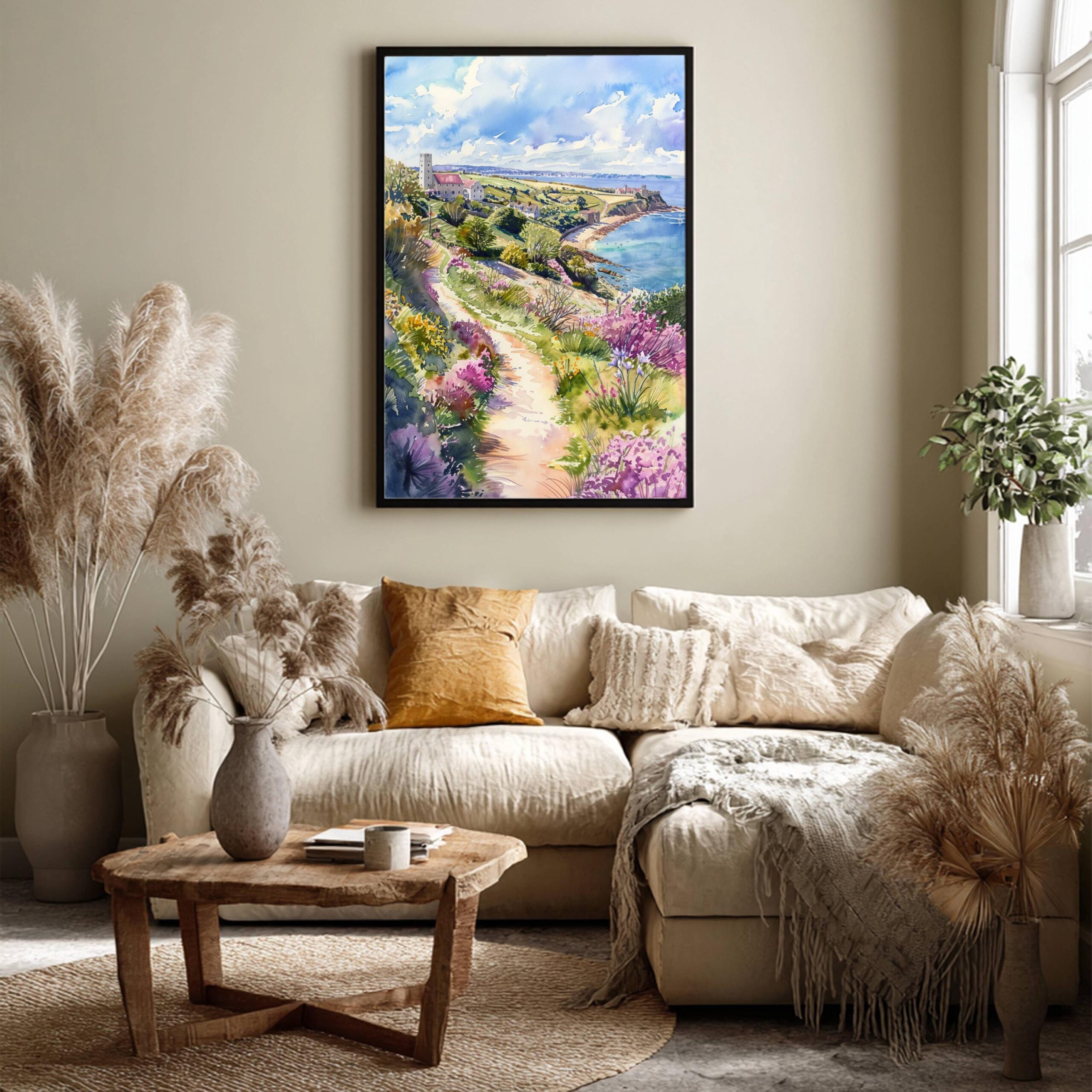 Isle of Wight England Watercolor Print: Europe Travel Art Poster - Image 3