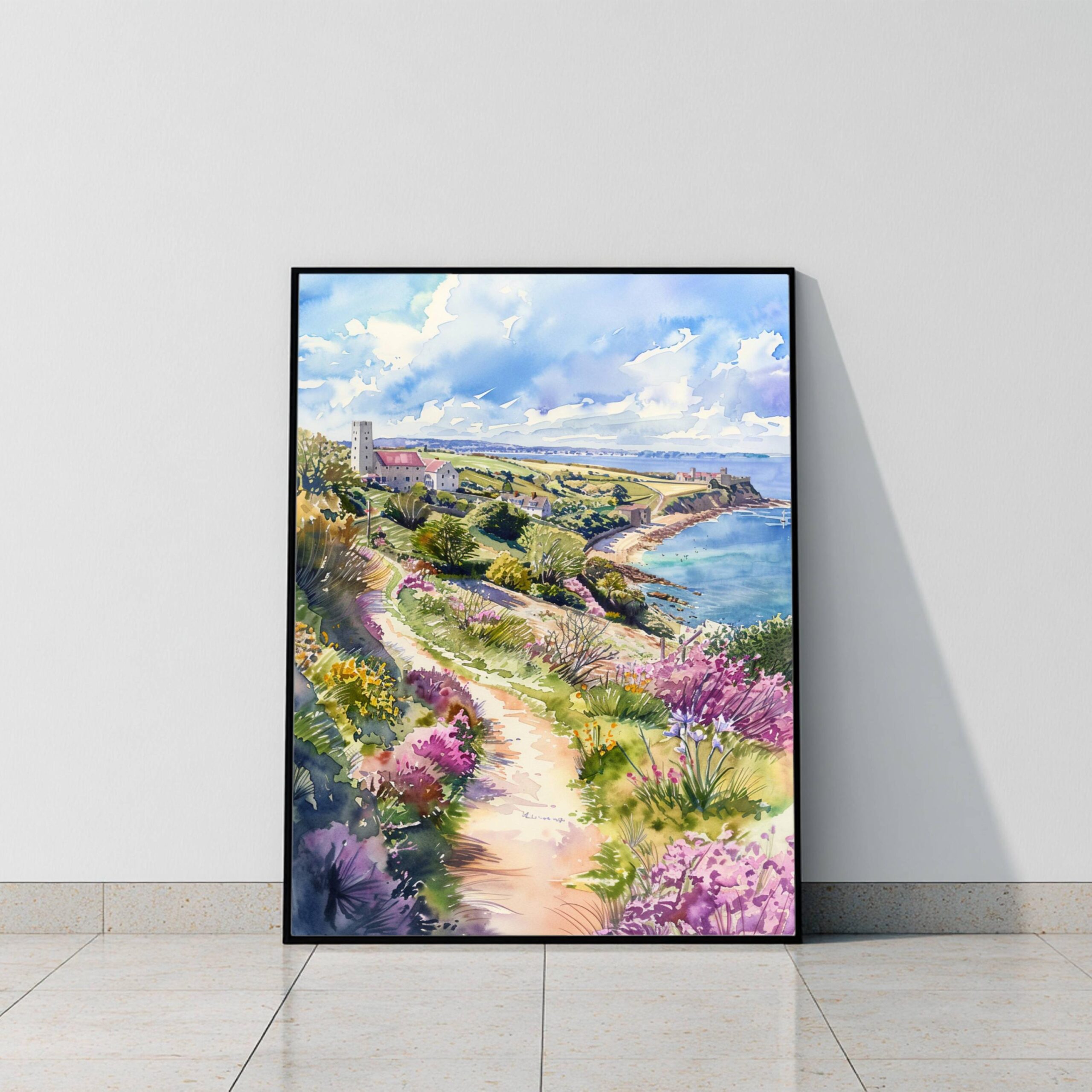 Isle of Wight England Watercolor Print: Europe Travel Art Poster - Image 10