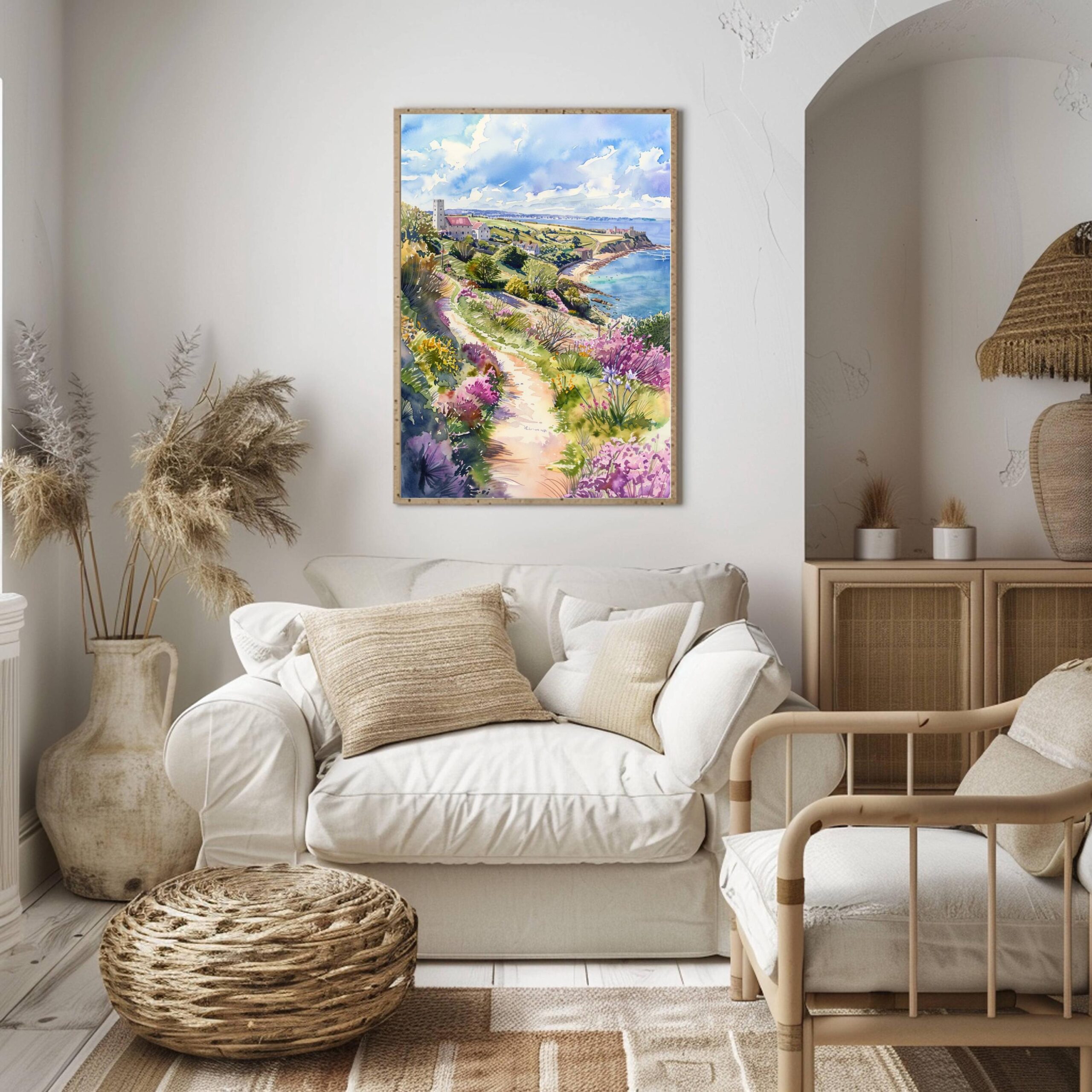 Isle of Wight England Watercolor Print: Europe Travel Art Poster - Image 9