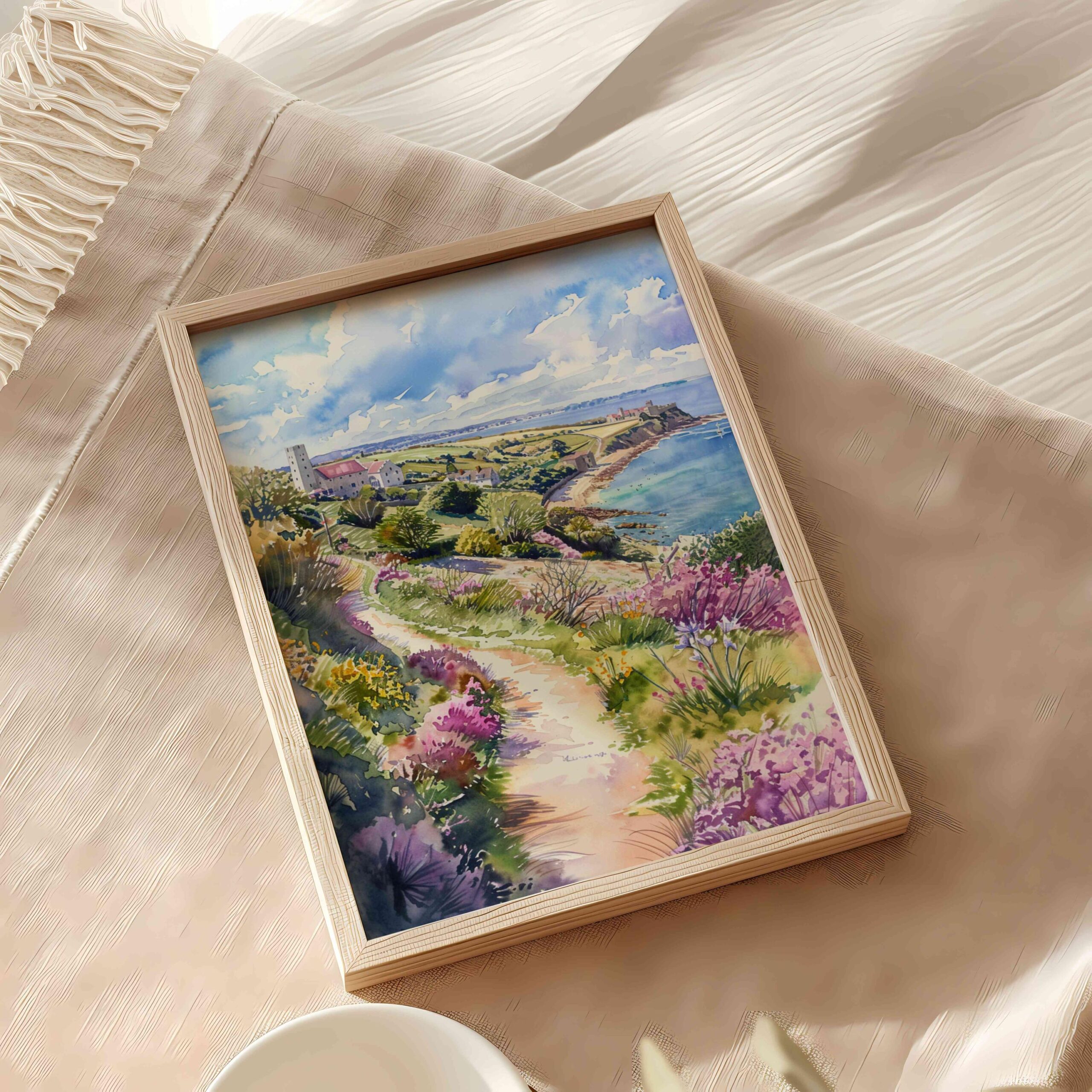Isle of Wight England Watercolor Print: Europe Travel Art Poster - Image 5