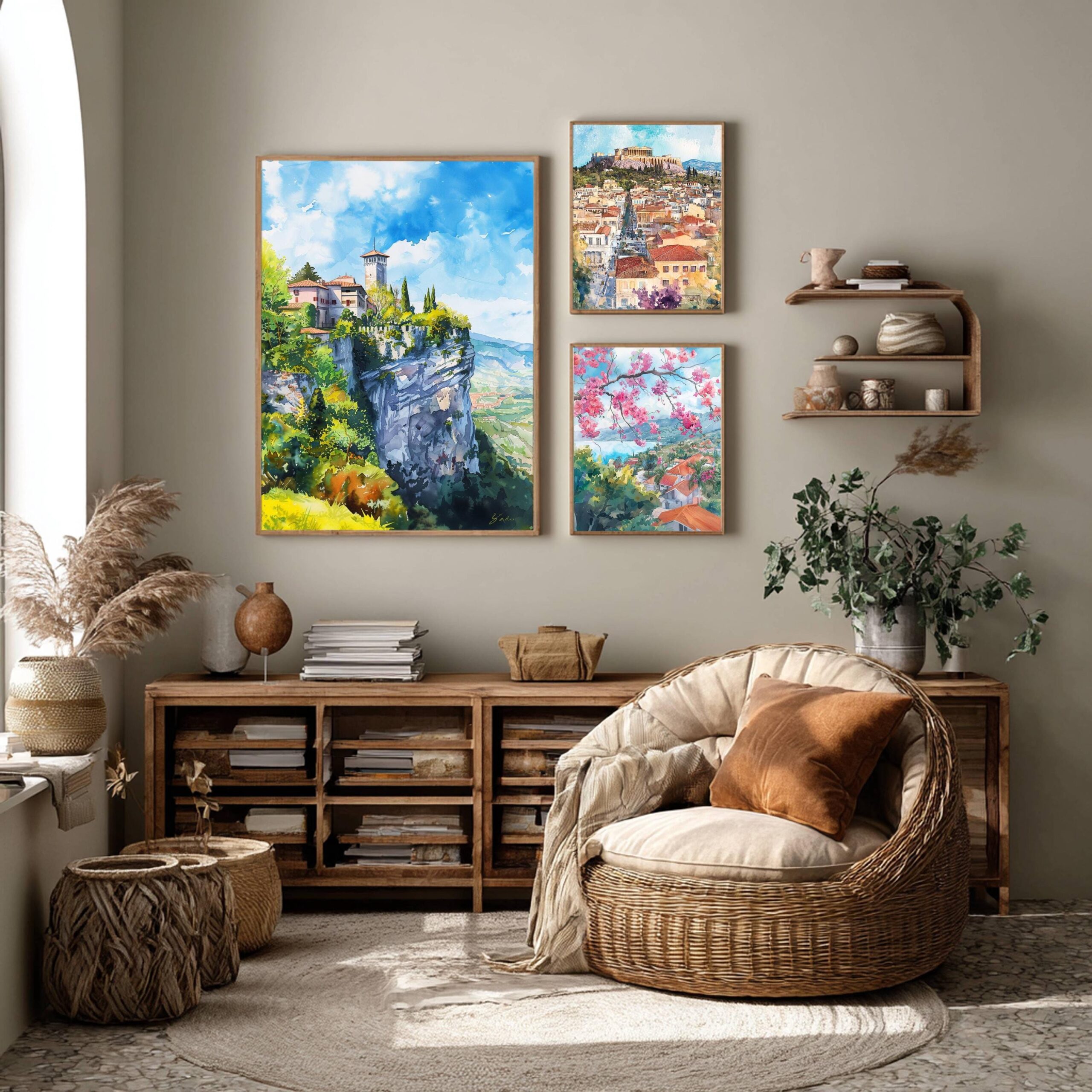 San Marino Europe Watercolor Print: Travel Art Poster - Image 2