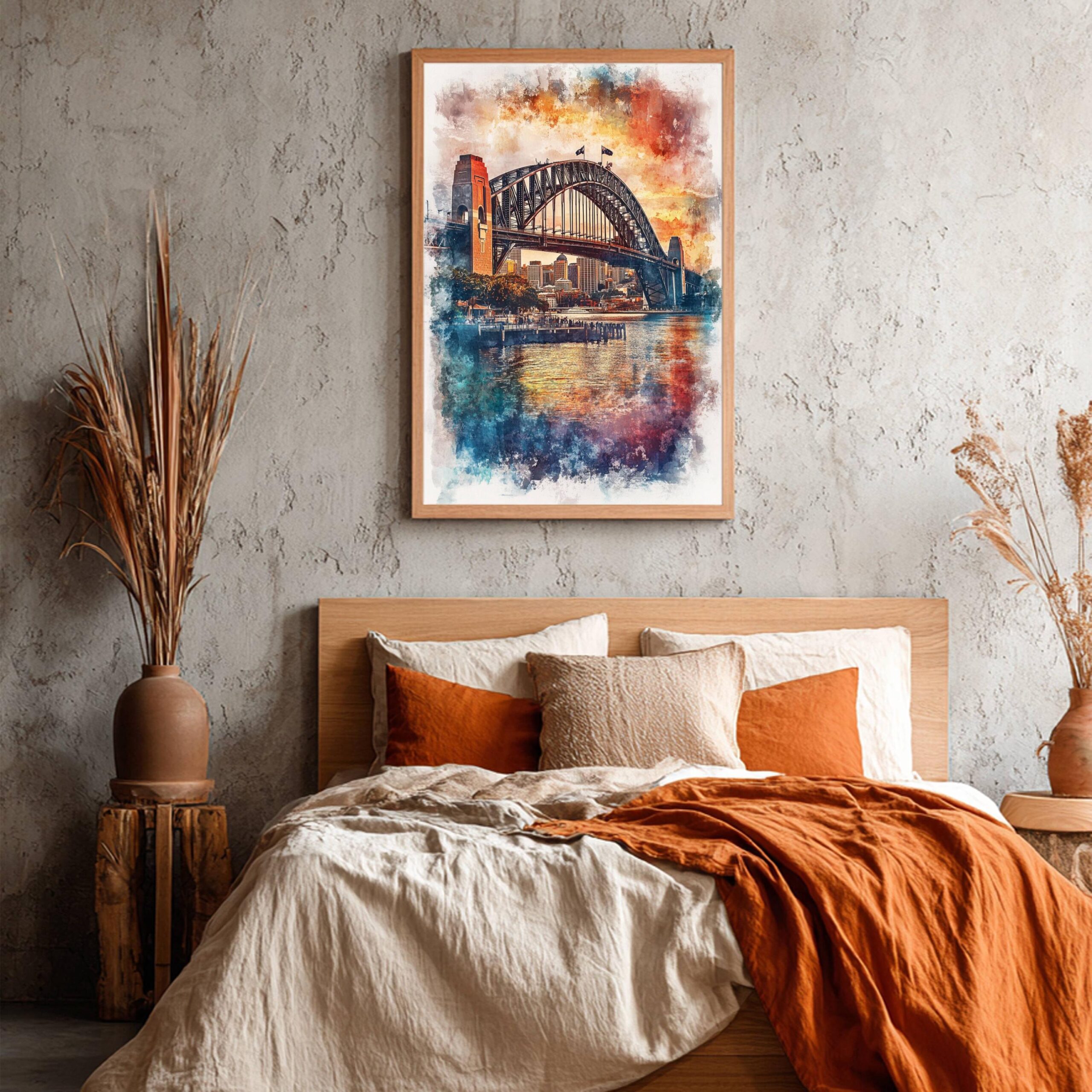 Harbour Bridge Sydney Australia Watercolor Print: Travel Art Poster - Image 3