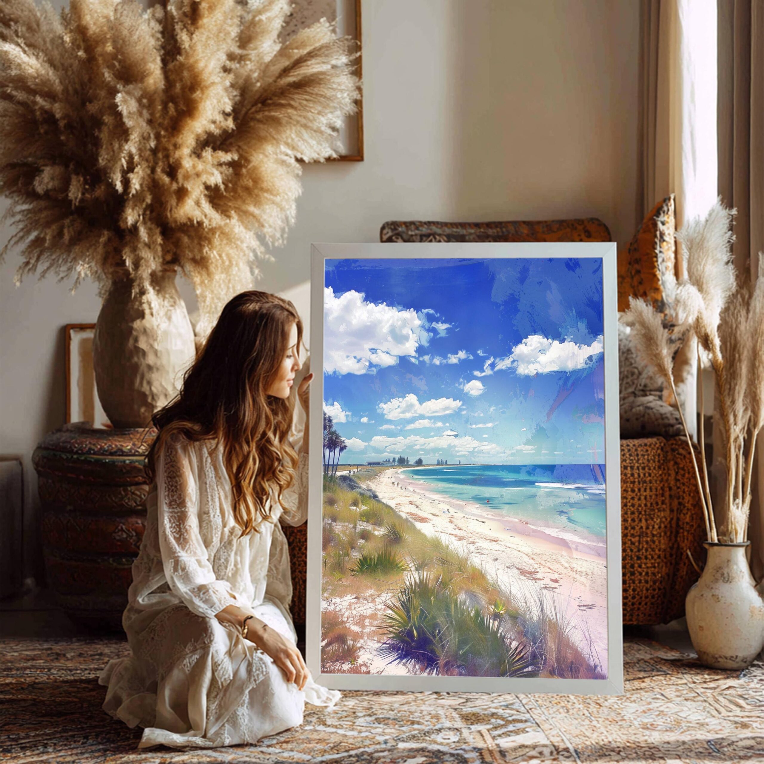 Cable Beach Australia Watercolor Print: Travel Art Poster - Image 6