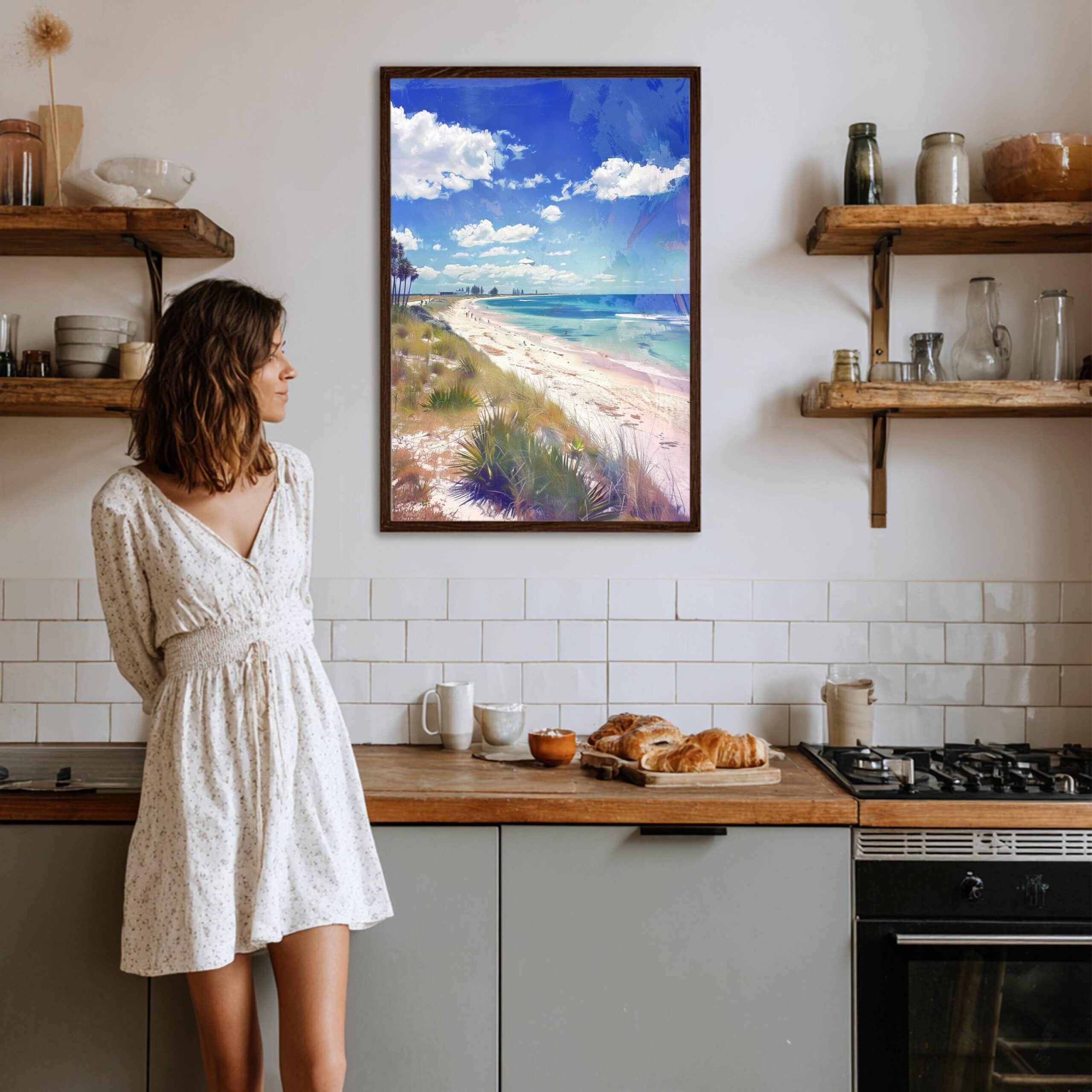 Cable Beach Australia Watercolor Print: Travel Art Poster - Image 7
