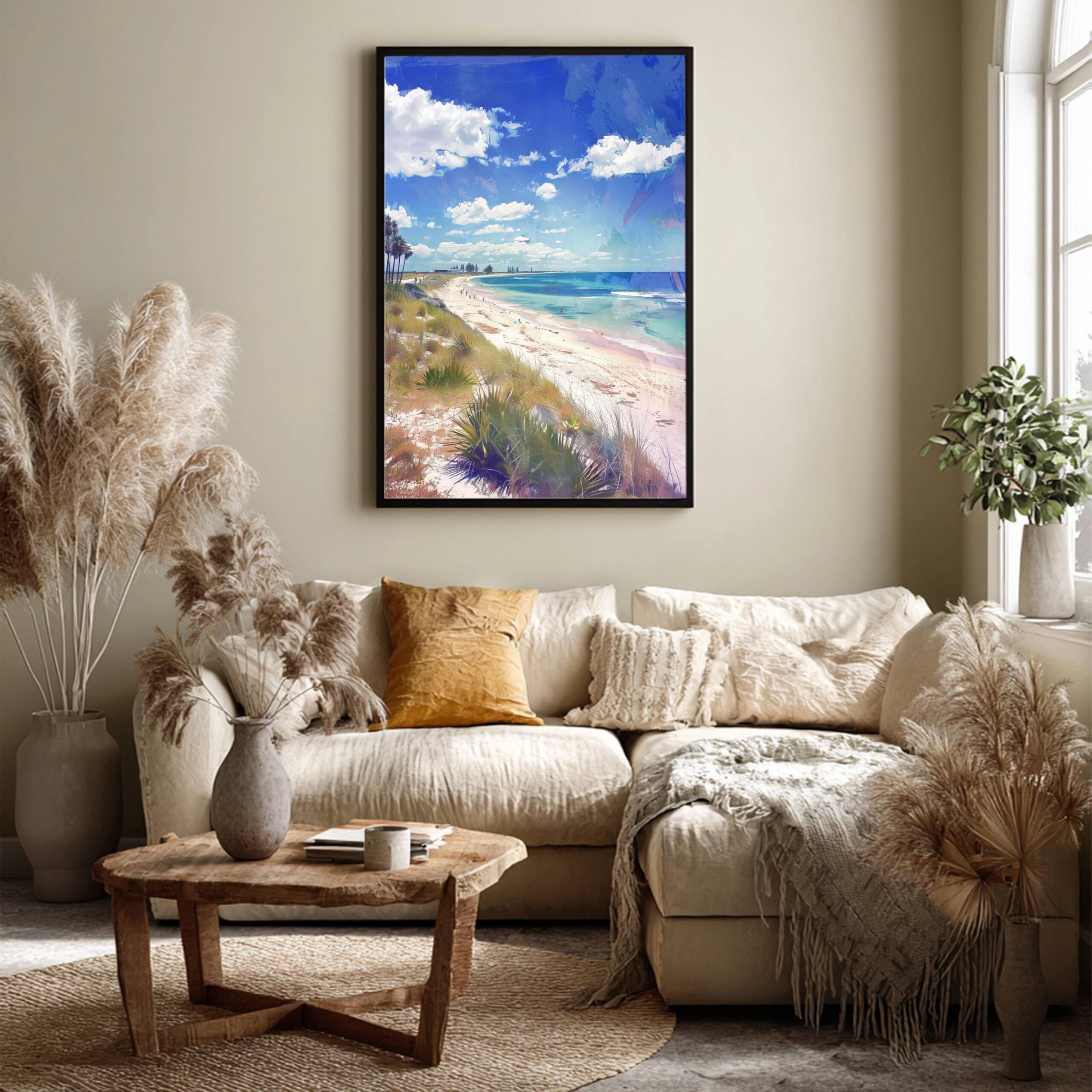 Cable Beach Australia Watercolor Print: Travel Art Poster - Image 3