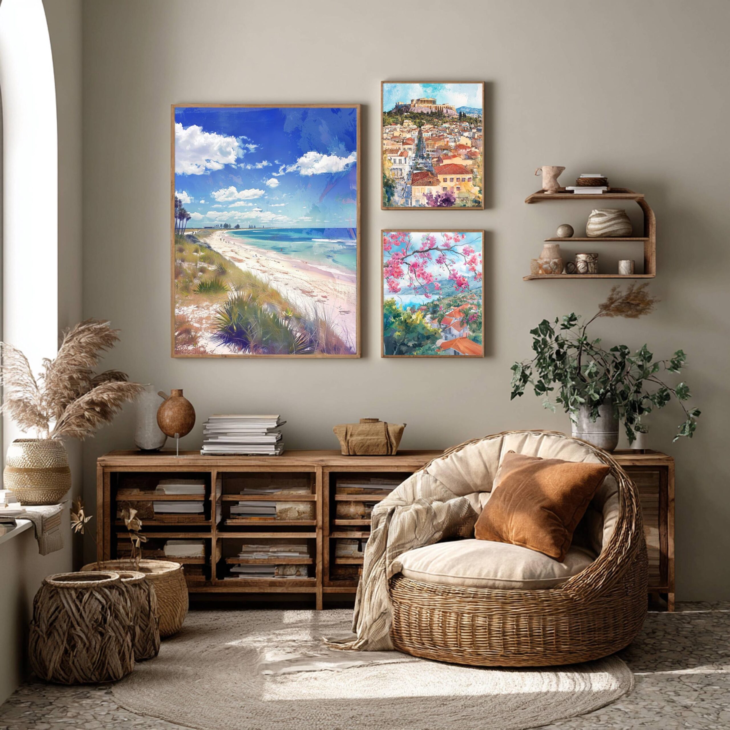 Cable Beach Australia Watercolor Print: Travel Art Poster - Image 2