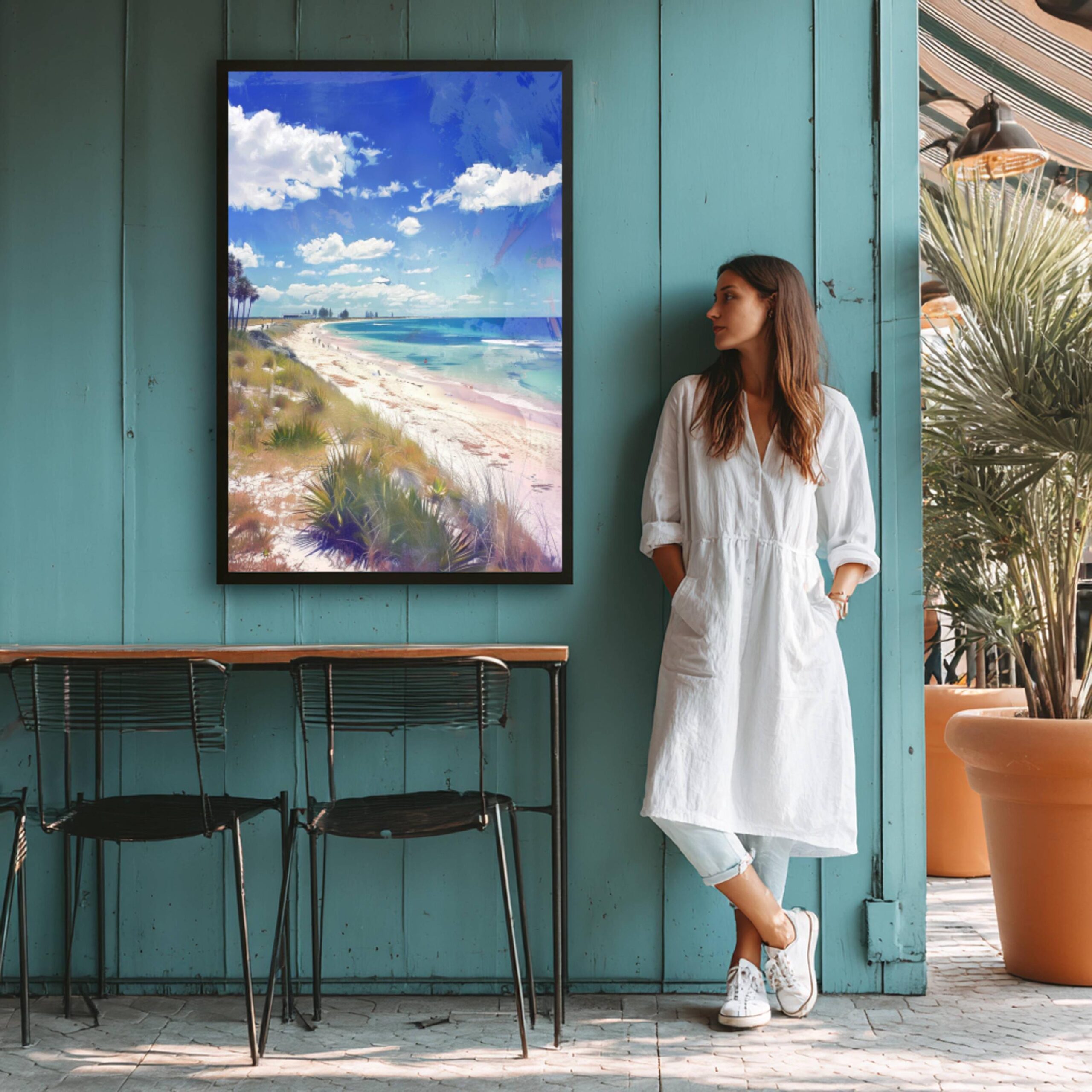 Cable Beach Australia Watercolor Print: Travel Art Poster - Image 8